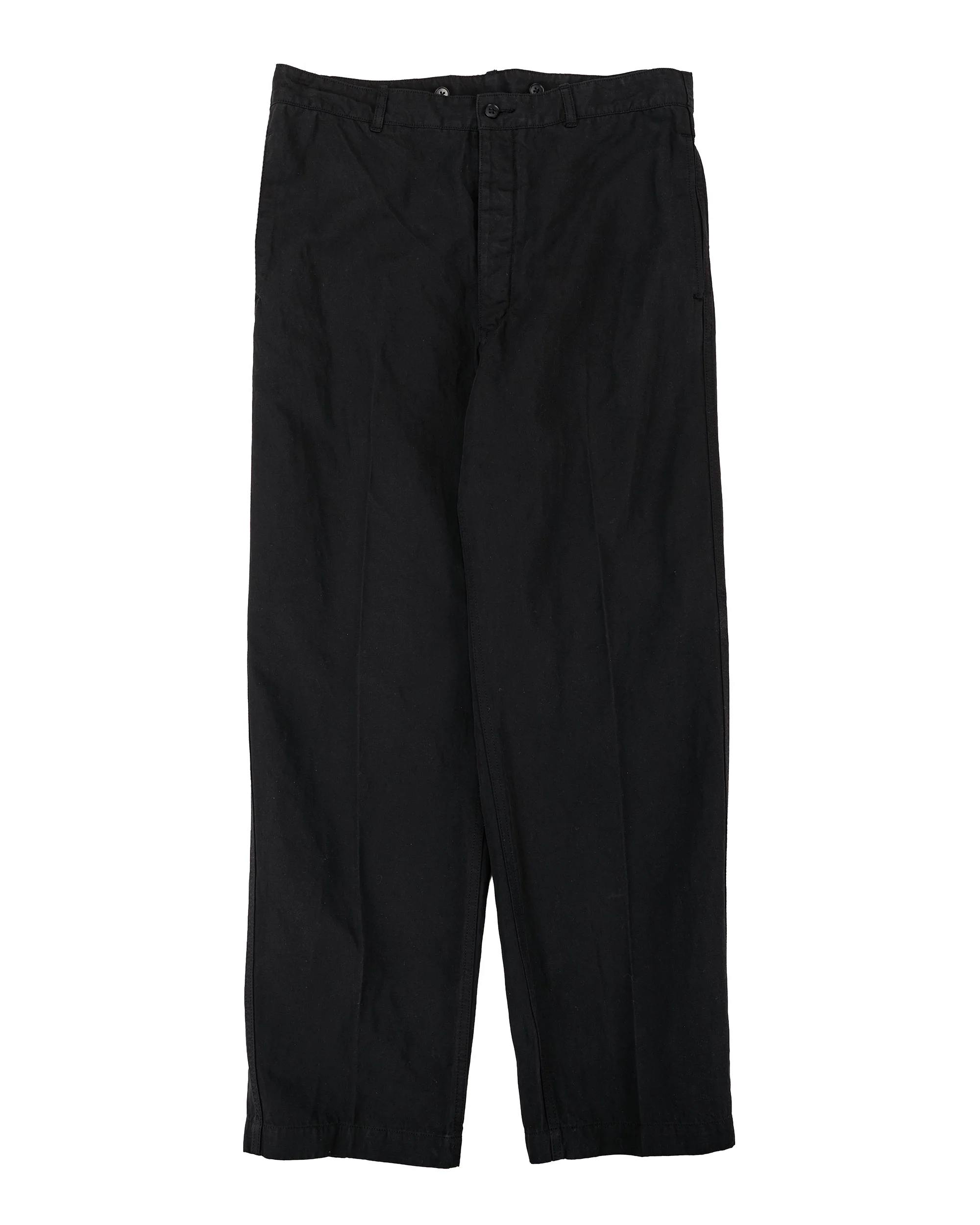 KAPTAIN SUNSHINE Gaba. Buckleback Work Slacks Black