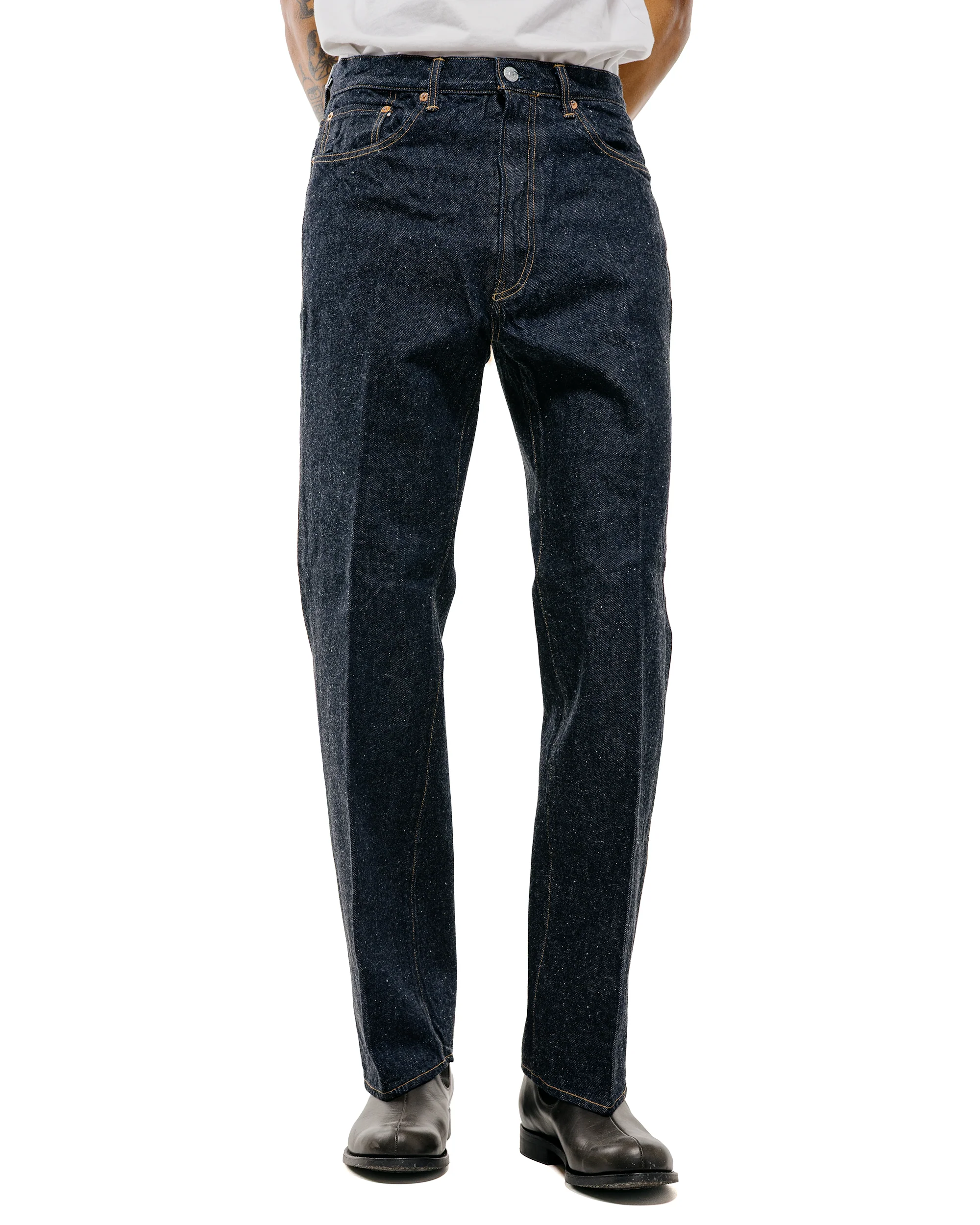 KAPTAIN SUNSHINE Skate Shoecut Denim Pants Indigo One Wash - Image 2