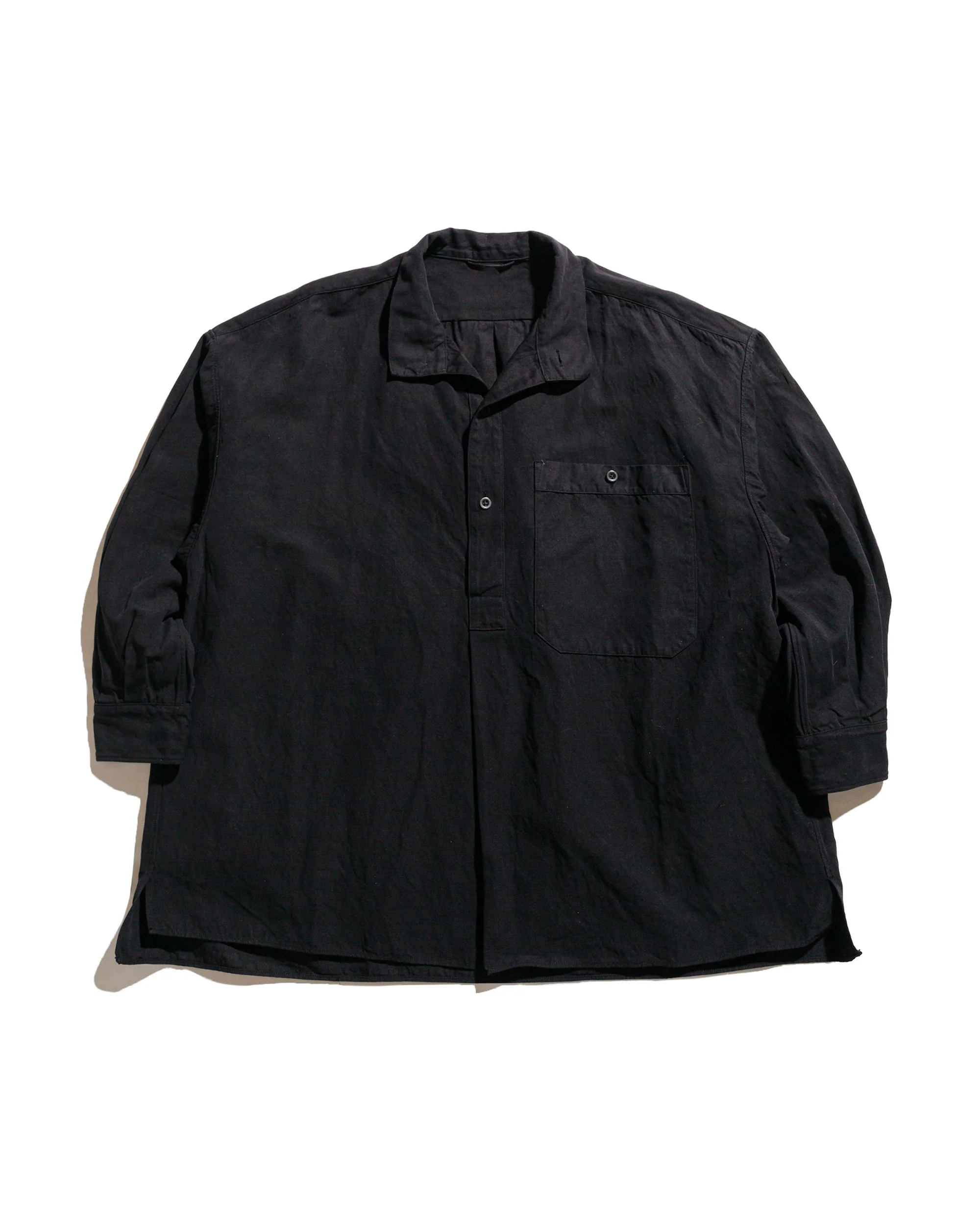 KAPTAIN SUNSHINE Standcollar Smock Ink Black