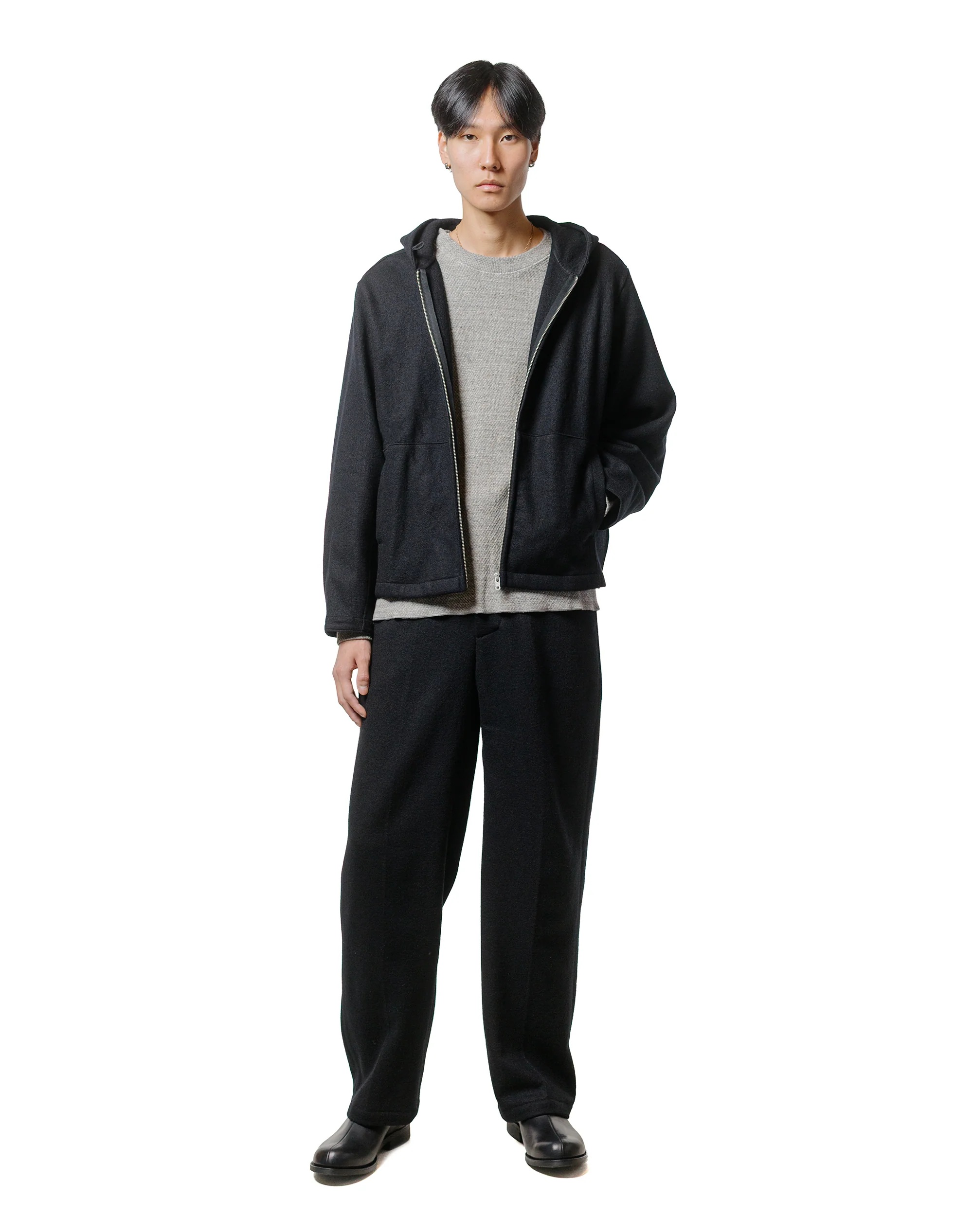 Lady White Co. Crater Wool Trouser Black - Image 4
