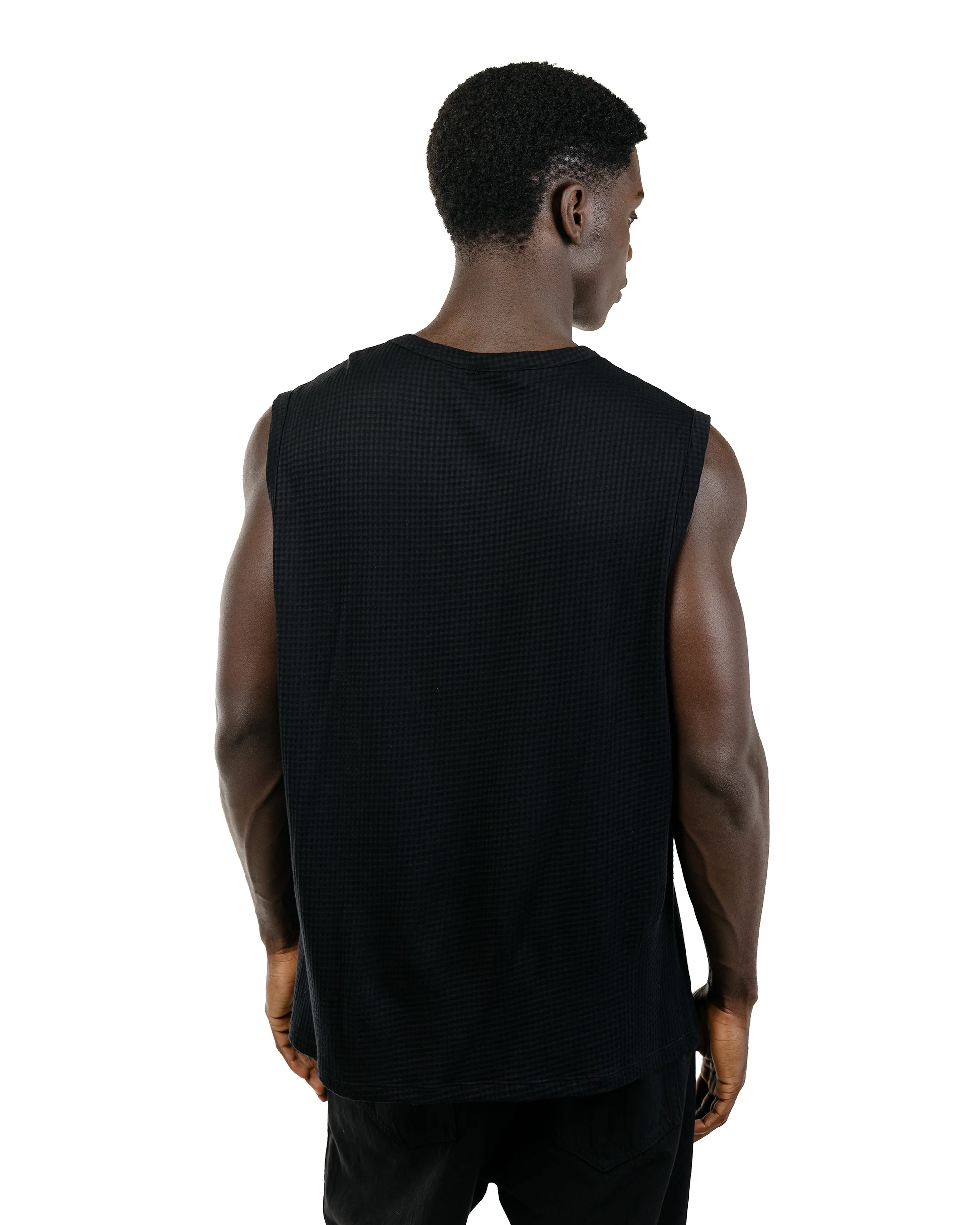 Lady White Co. Gauze Sleeveless T-Shirt Black - Image 3