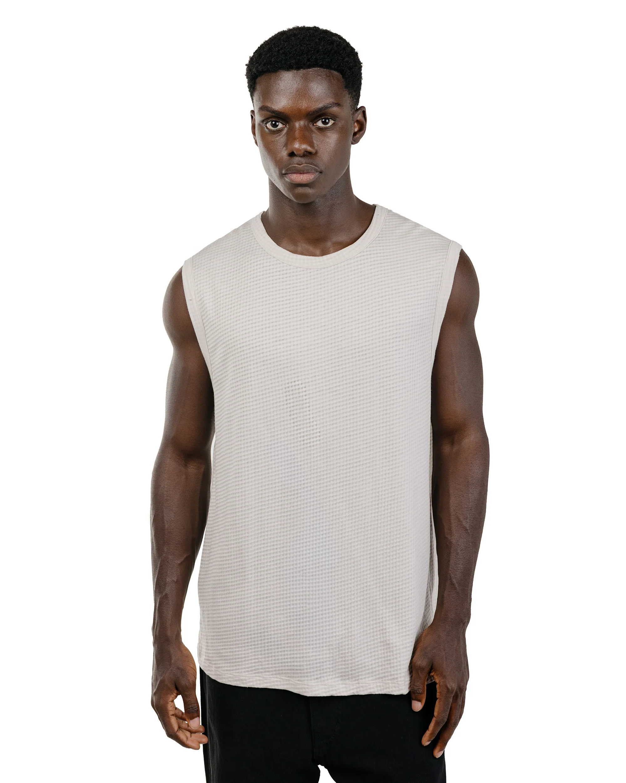Lady White Co. Gauze Sleeveless T-Shirt Solar Grey - Image 2