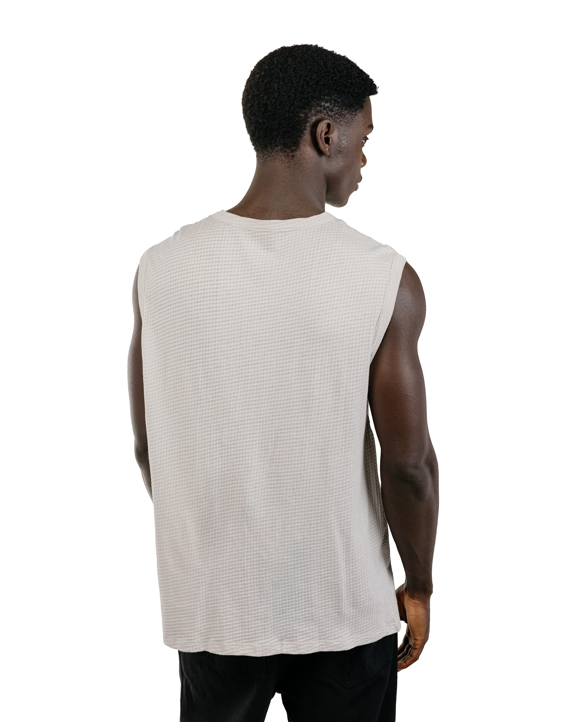 Lady White Co. Gauze Sleeveless T-Shirt Solar Grey - Image 4