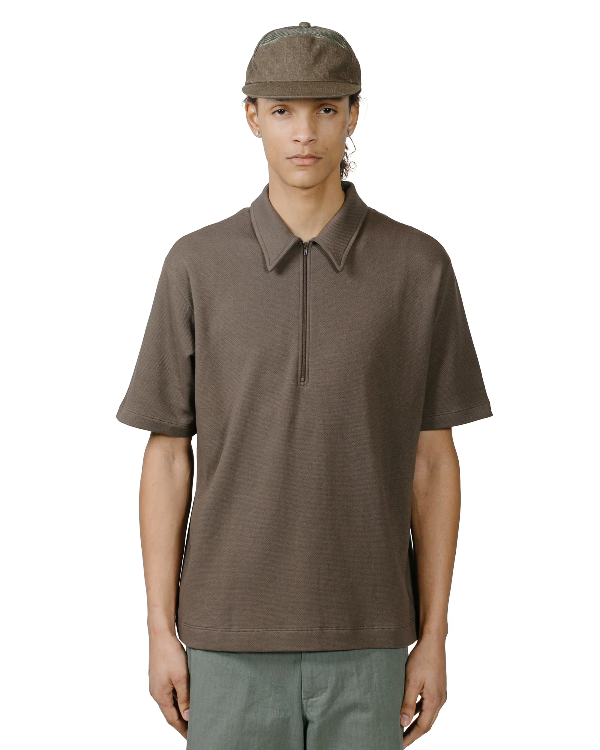Lady White Co. Half Zip Polo Bark - Image 2