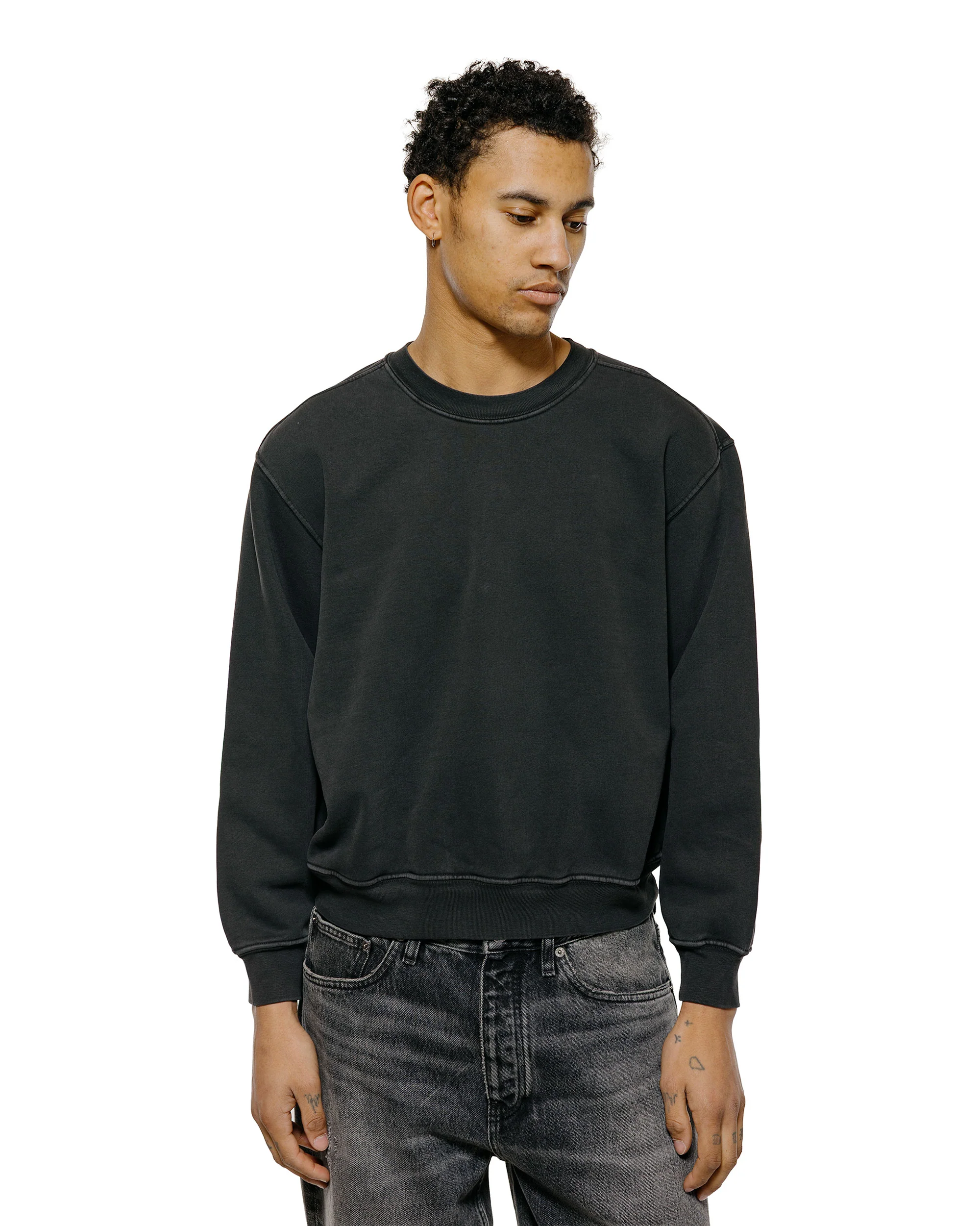 Lady White Co. Mini Crewneck Pigment Charcoal - Image 2