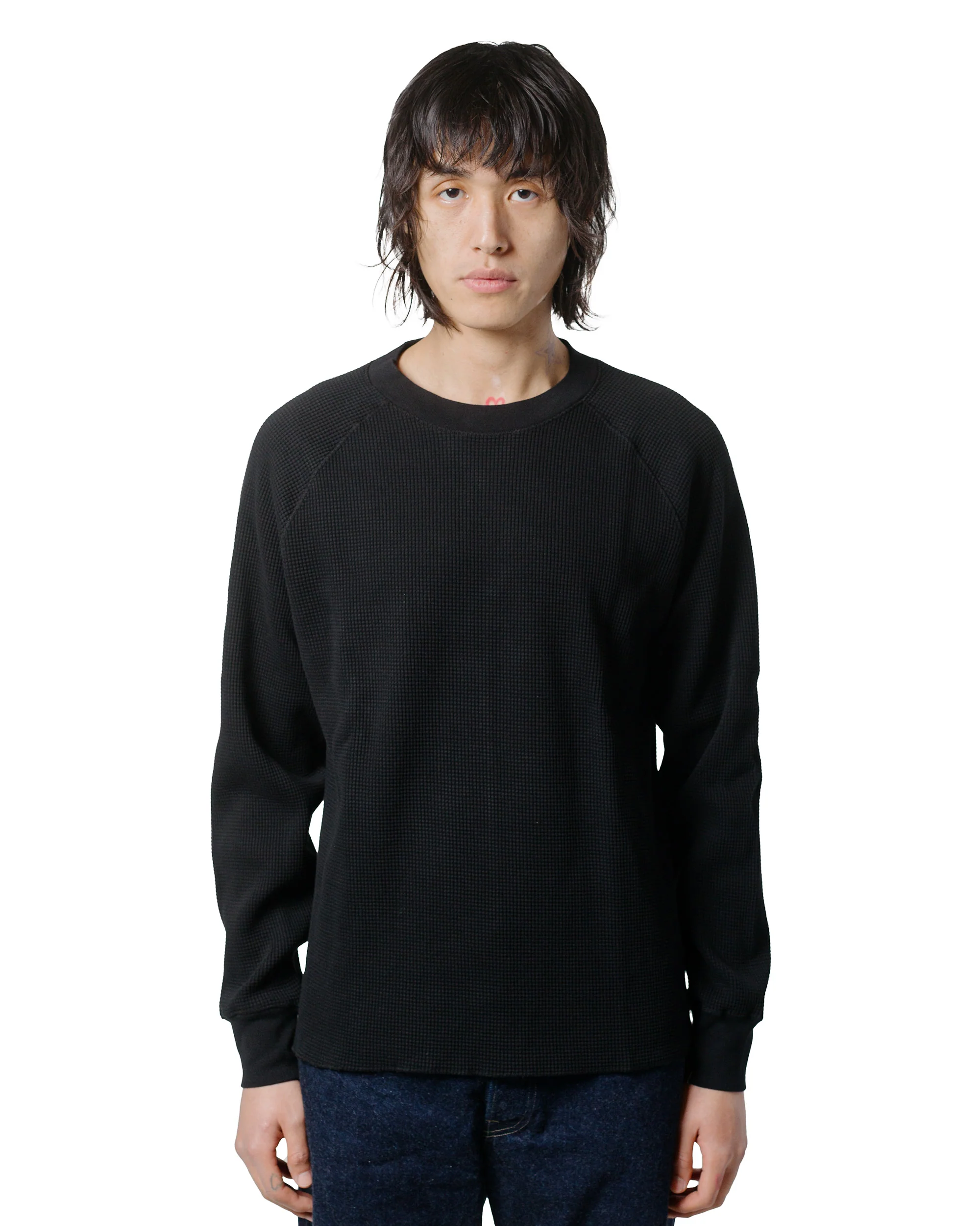 Lady White Co. Raglan Thermal Black - Image 2