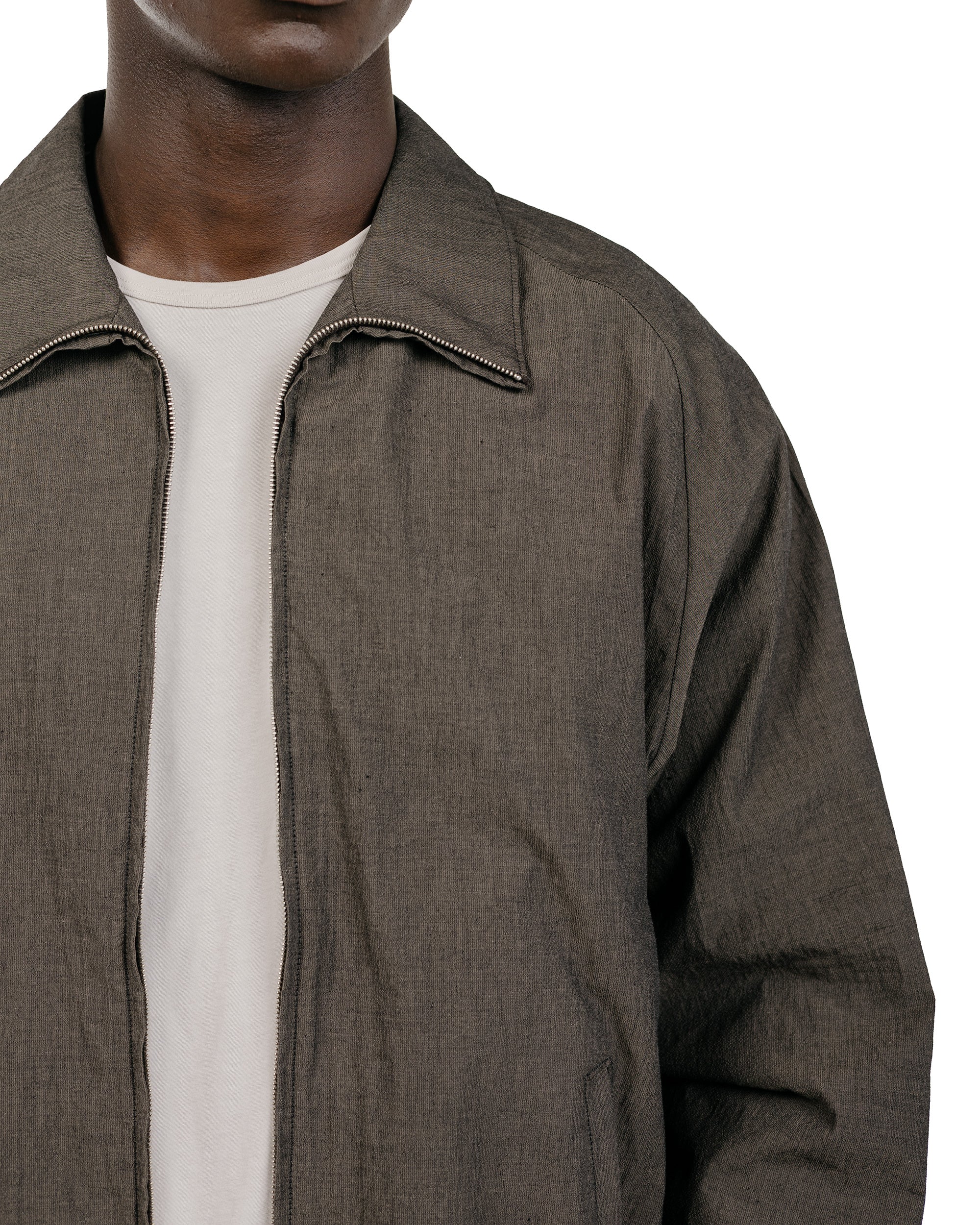 Lady White Co. Tumbled Poplin Full Zip Brown Pearl - Image 3