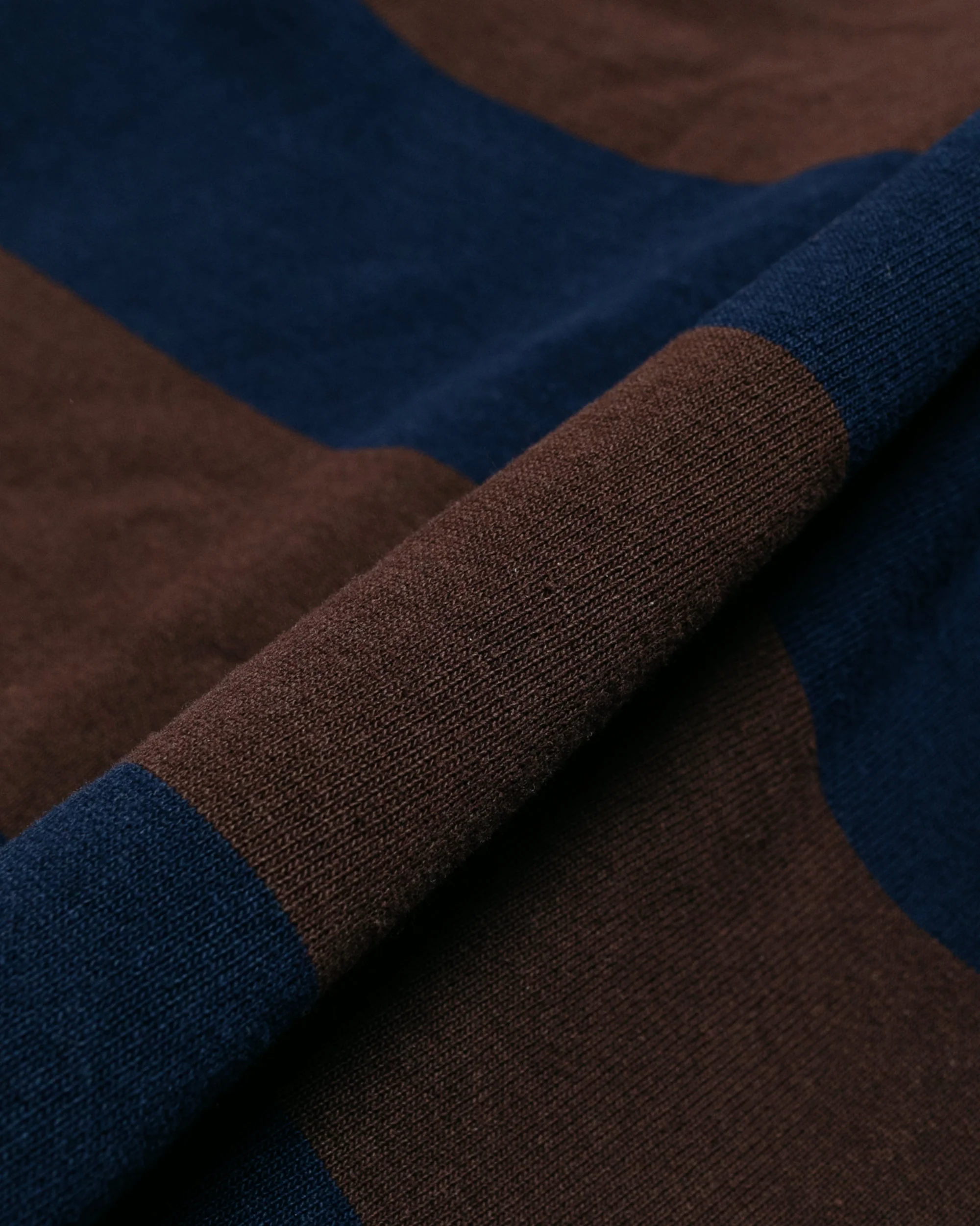 Lost & Found Classic Cardigan Navy/Brown - Image 6