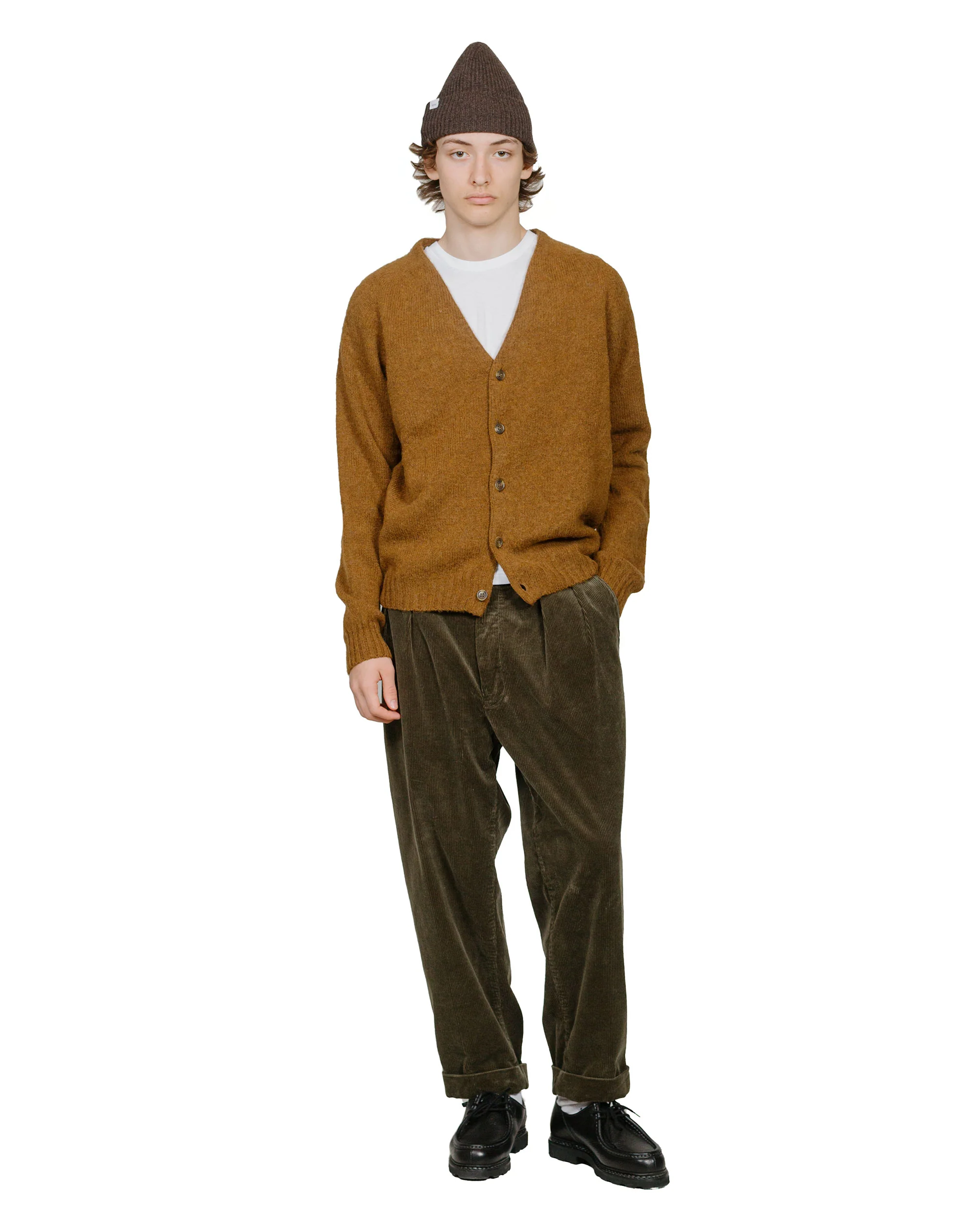 Lost & Found Shaggy Cardigan Pecan - Image 4
