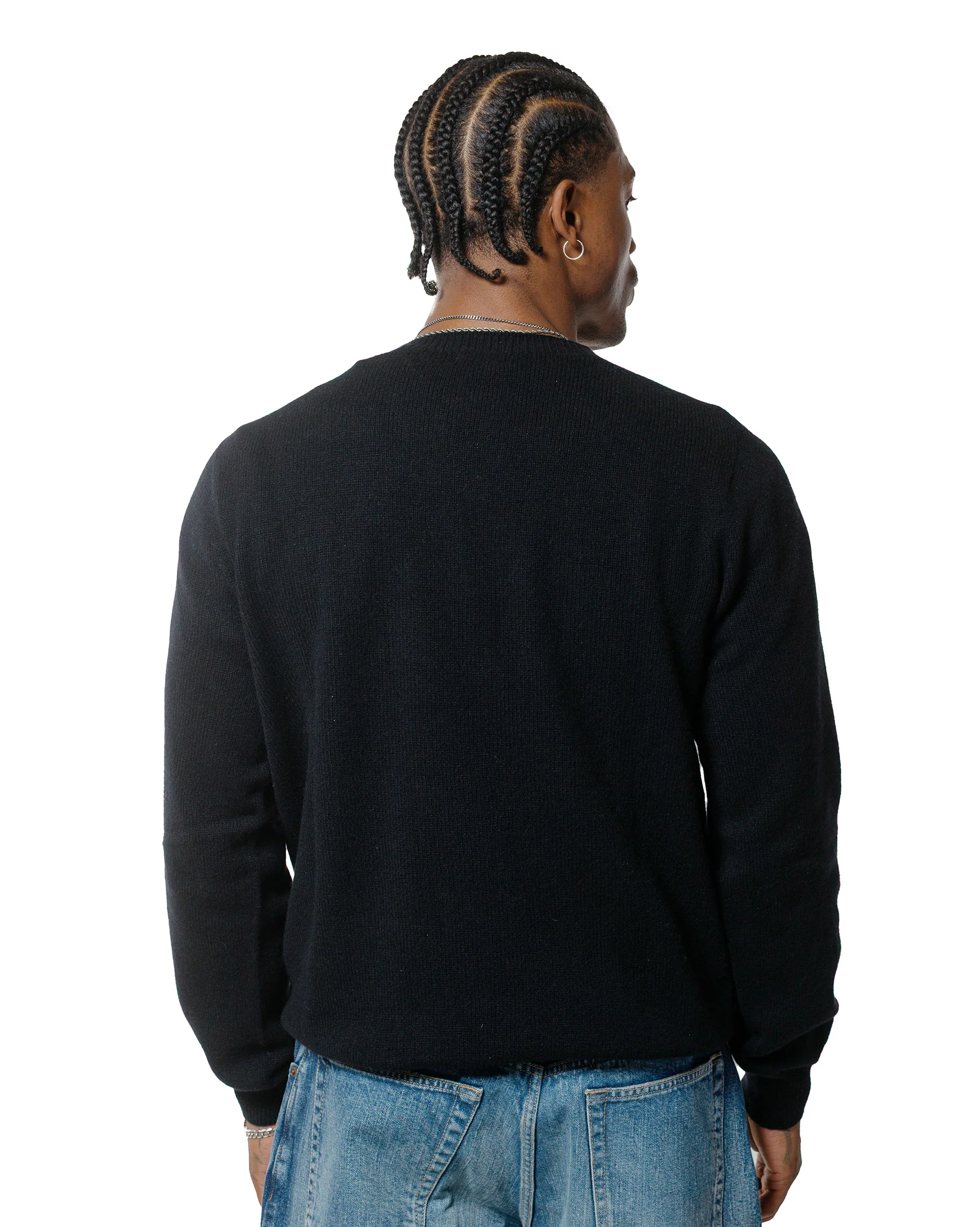 Lost & Found Wool Cashmere Sweater Italian Black - Image 3