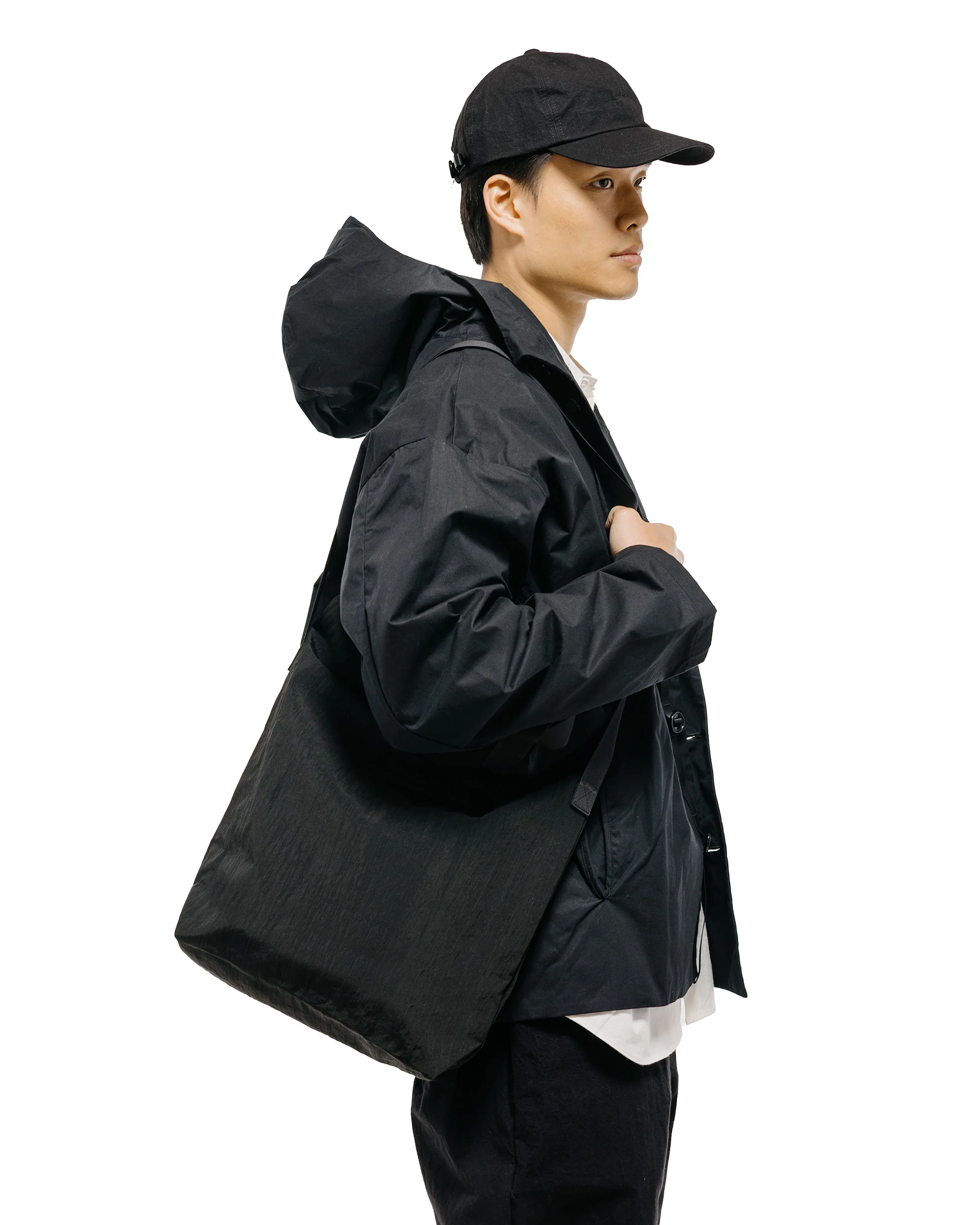 MAN-TLE R0B1 'Multi Handle Tote' Black Nylon - Image 2
