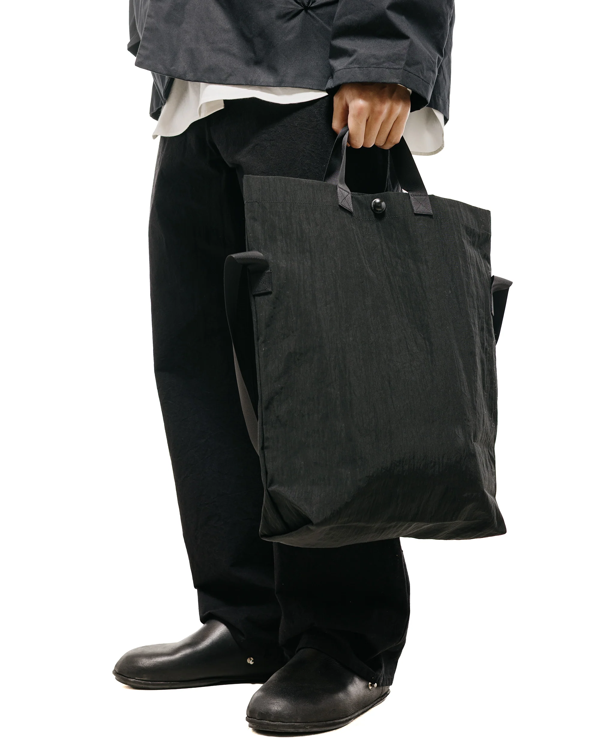 MAN-TLE R0B1 'Multi Handle Tote' Black Nylon - Image 3