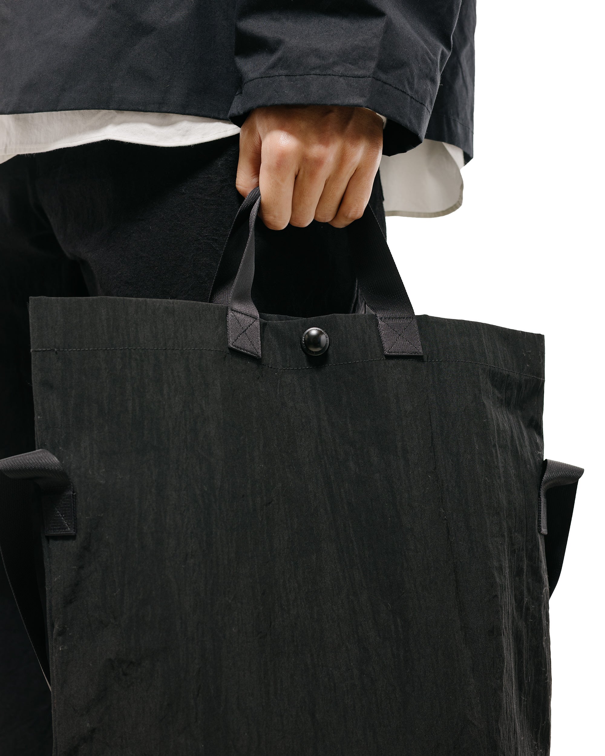 MAN-TLE R0B1 'Multi Handle Tote' Black Nylon - Image 4