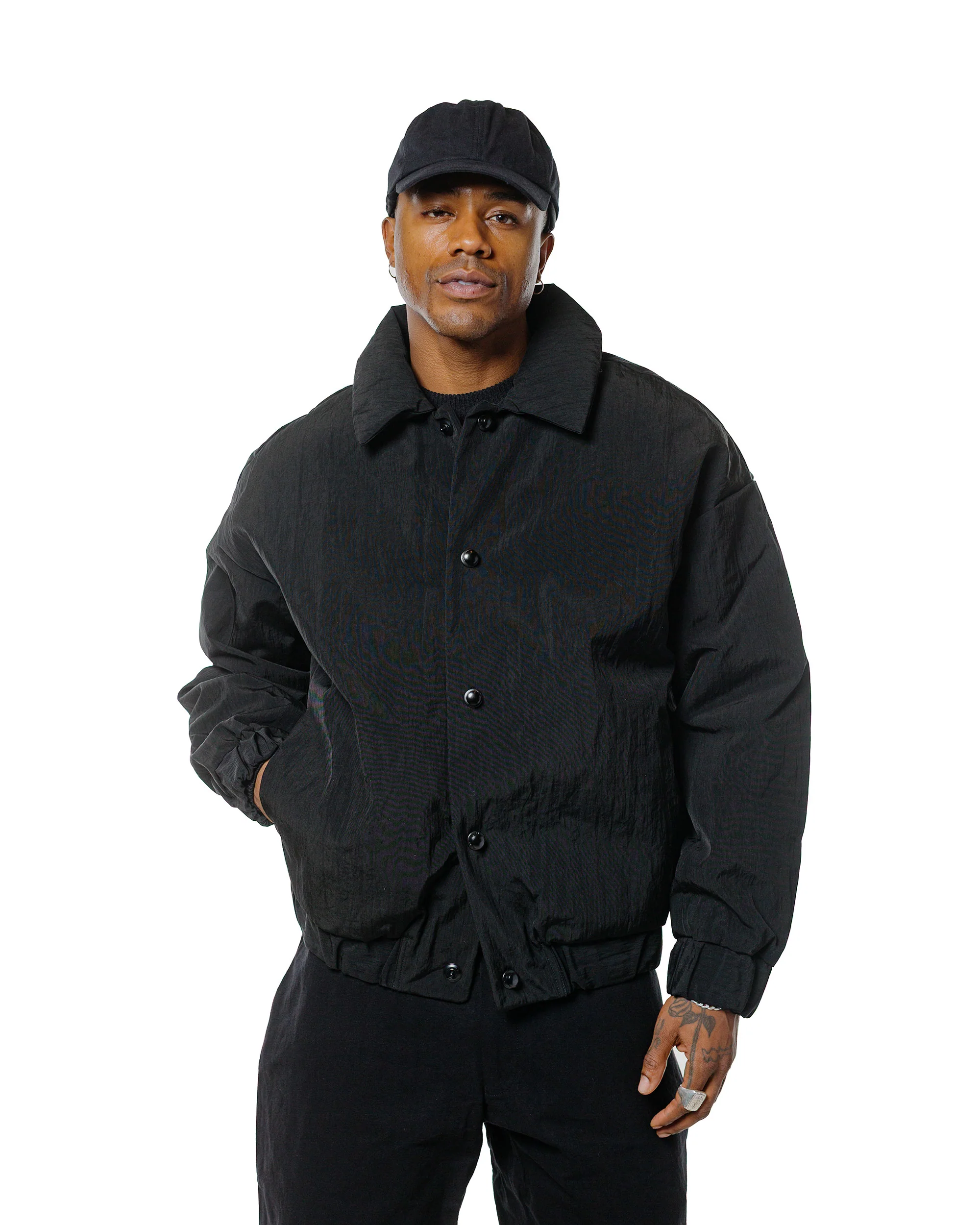 MAN-TLE R0D3 'Down Blouson' Black Nylon - Image 2