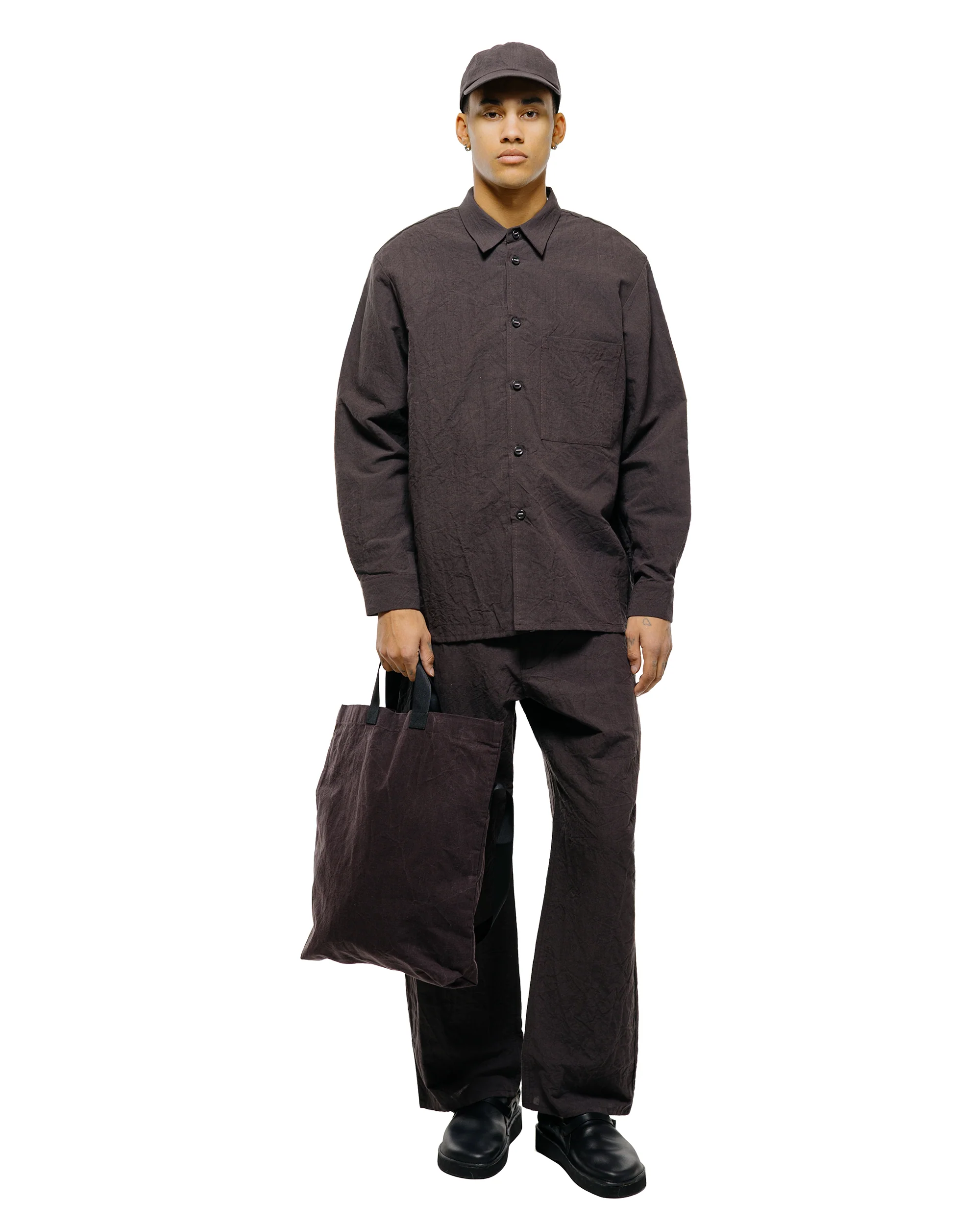 MAN-TLE R20P4 Wide Pants Earth Linen - Image 5