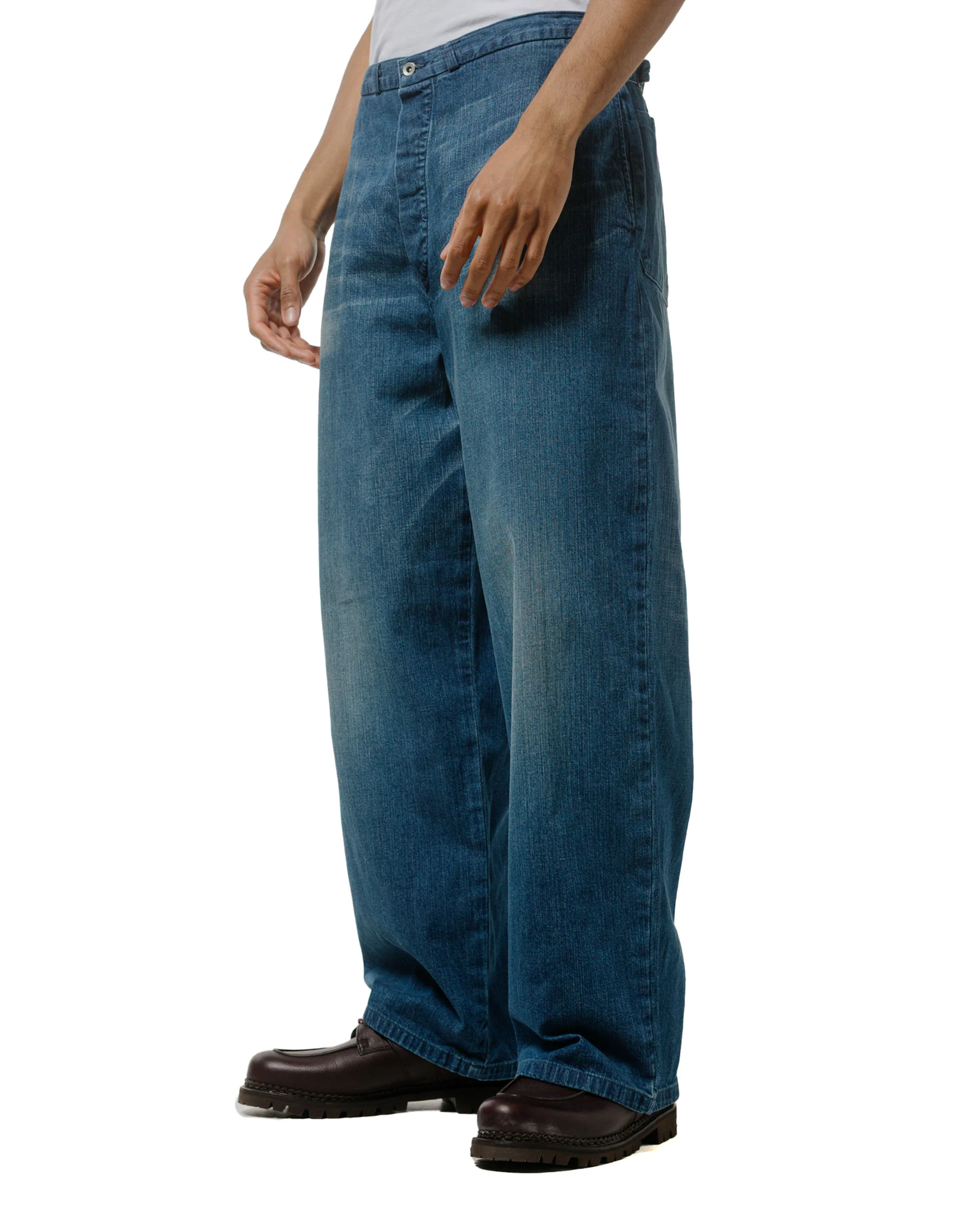 marka Denim Work Pants Organic Cotton 8.5oz Denim Used Washed - Image 2
