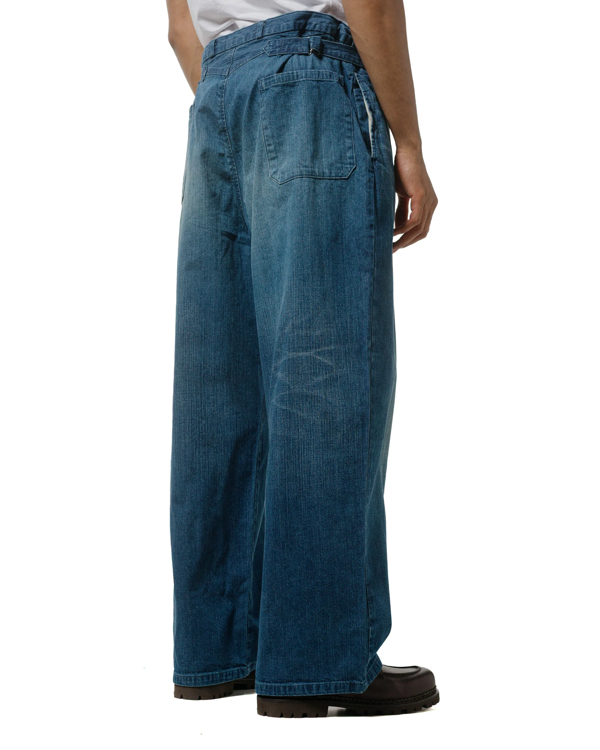 marka Denim Work Pants Organic Cotton 8.5oz Denim Used Washed - Image 3