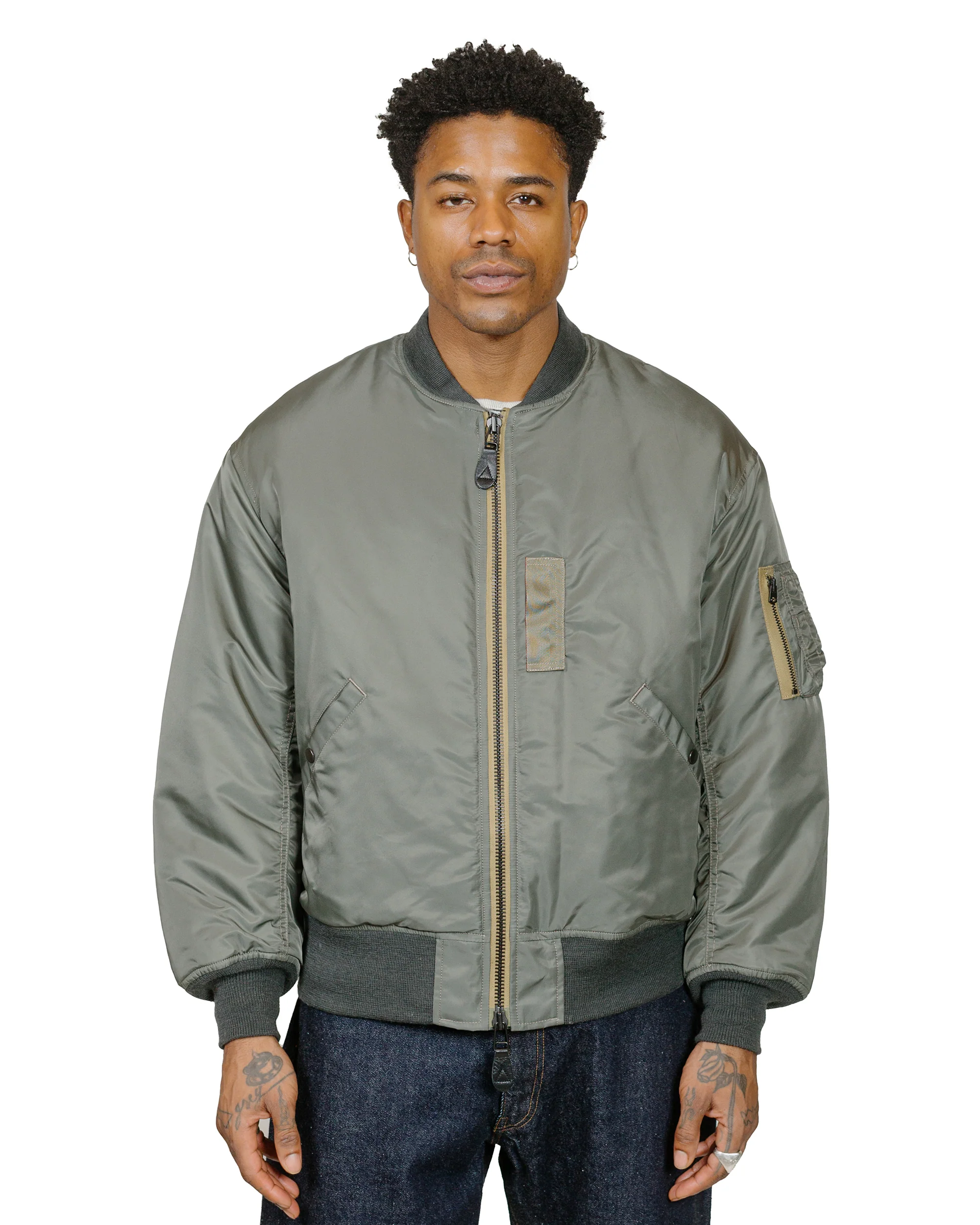 marka MA-1 Nylon Twill Sage Green - Image 2