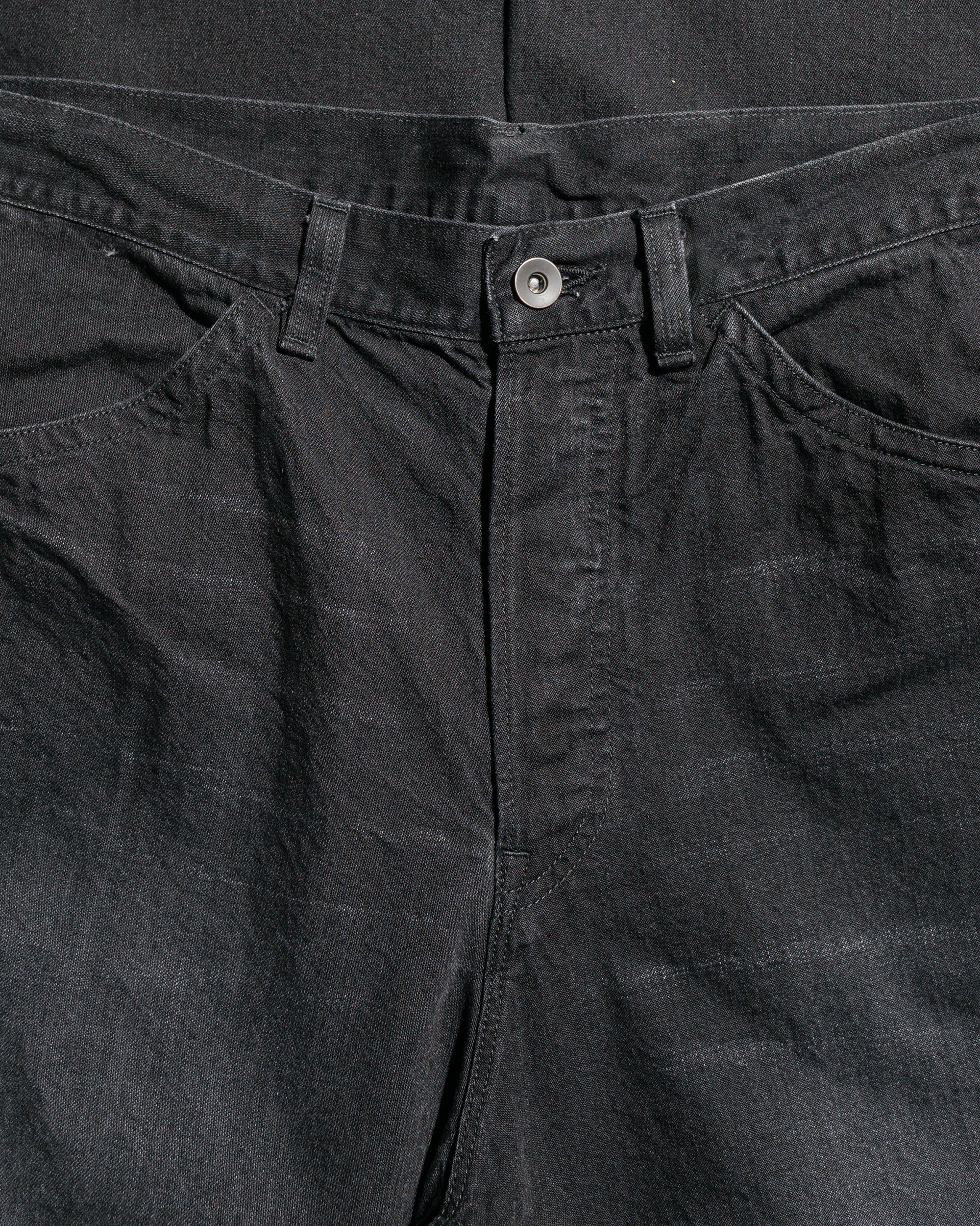 marka Wide Painter Pants Organic Cotton 10oz Denim Black - Image 5