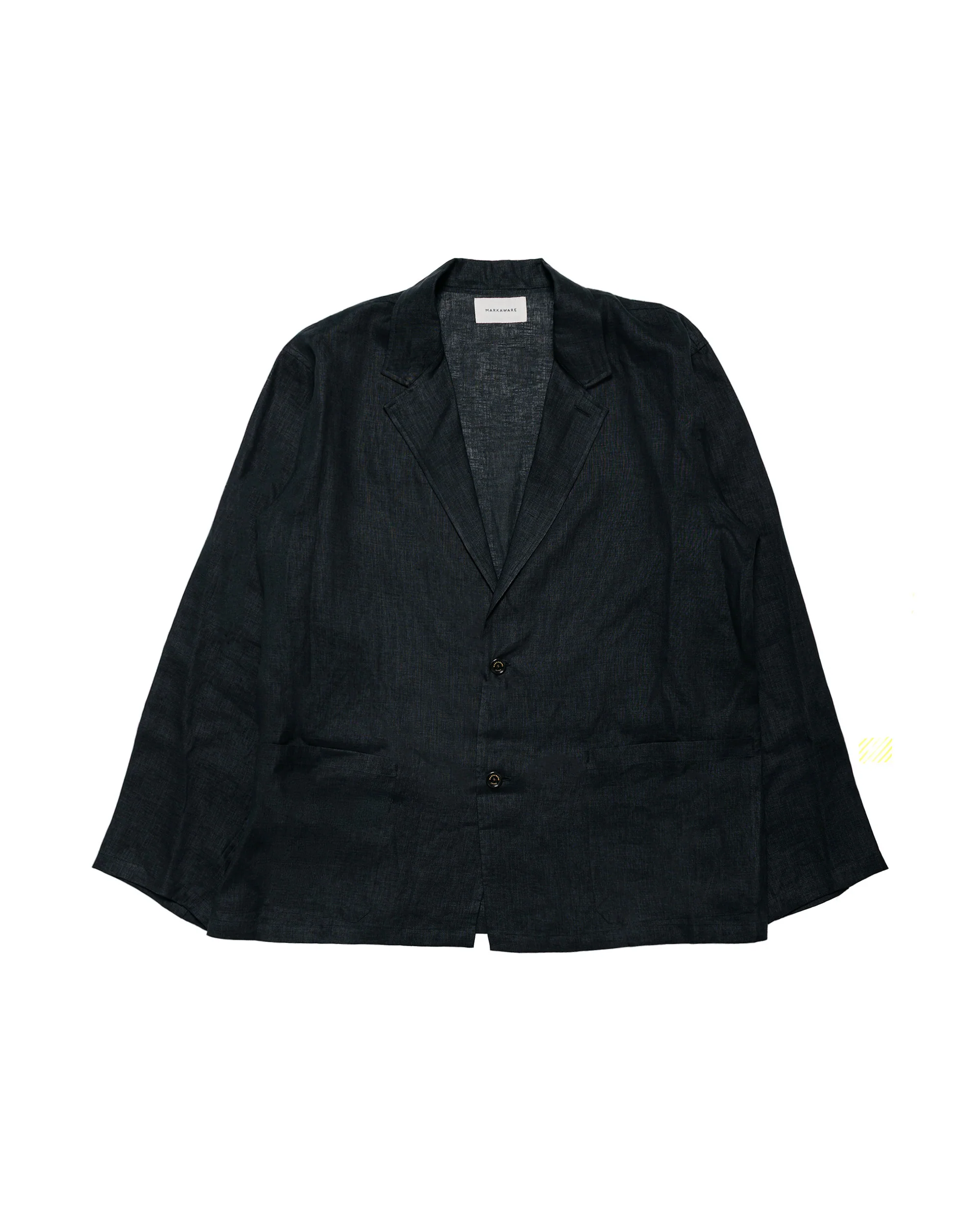 MARKAWARE Shirt Jacket Hemp Shirting Black