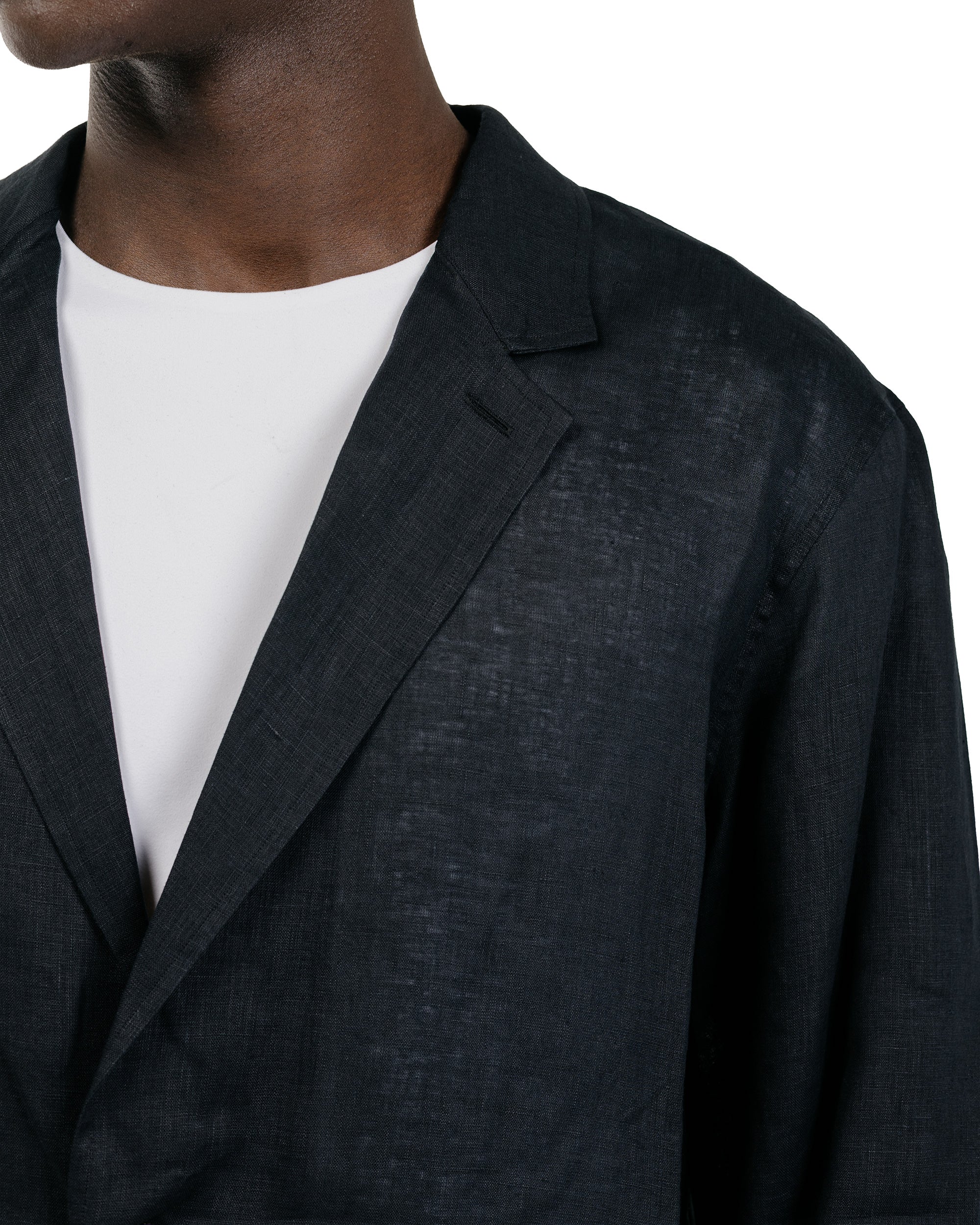 MARKAWARE Shirt Jacket Hemp Shirting Black - Image 3