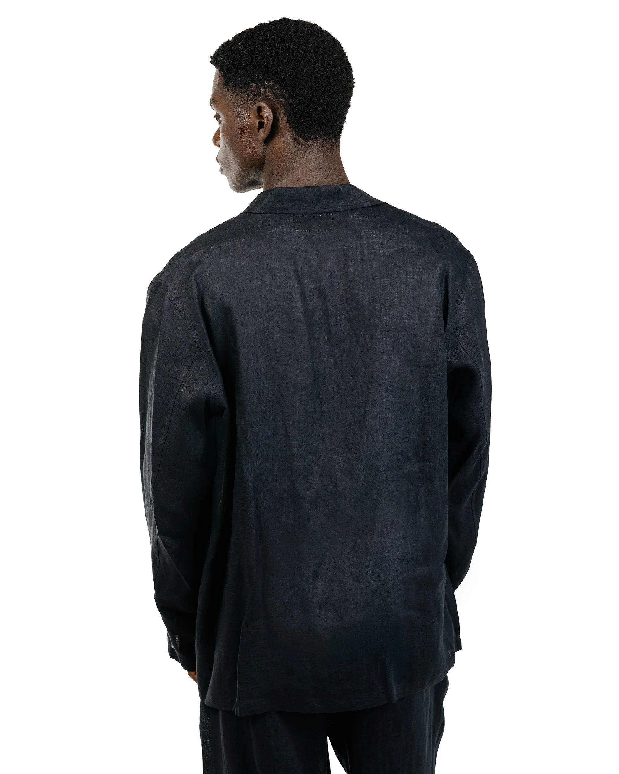 MARKAWARE Shirt Jacket Hemp Shirting Black - Image 4