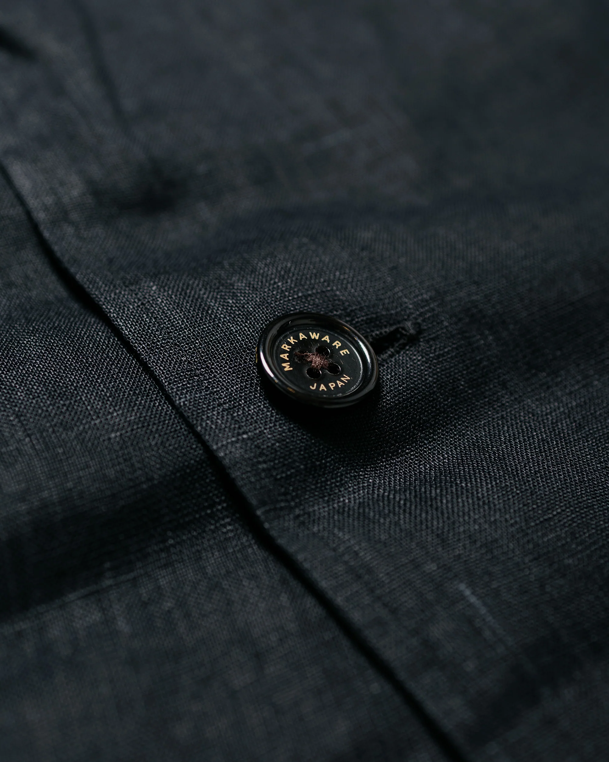 MARKAWARE Shirt Jacket Hemp Shirting Black - Image 6