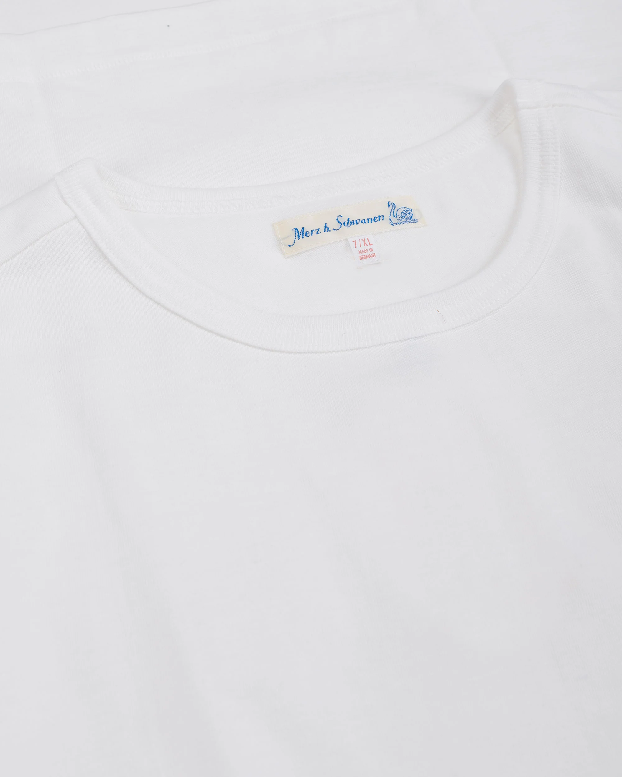 Merz B. Schwanen 215 Loopwheeled T-Shirt White - Image 4