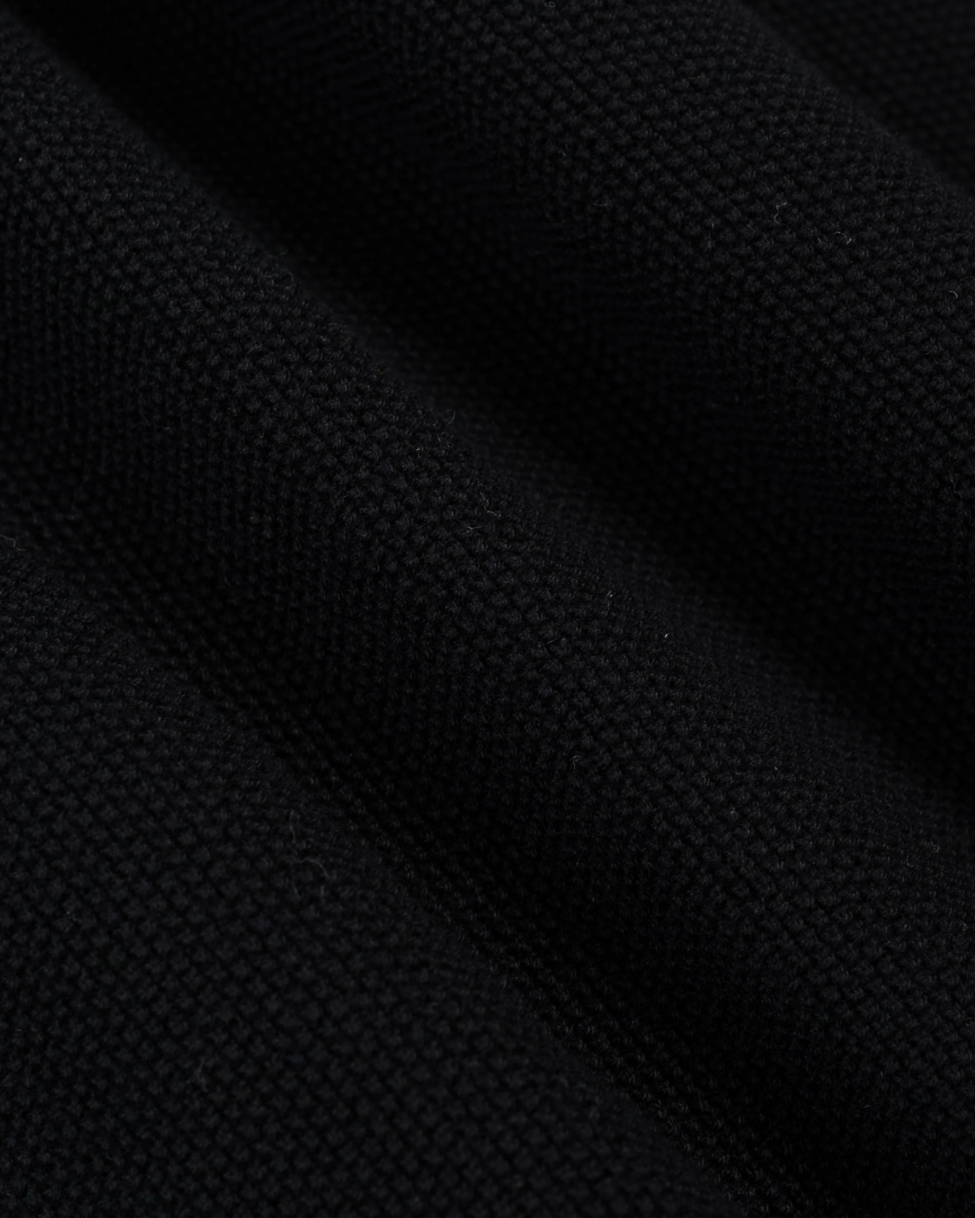 Merz B. Schwanen KPLP02 Knitted Polo Deep Black - Image 5