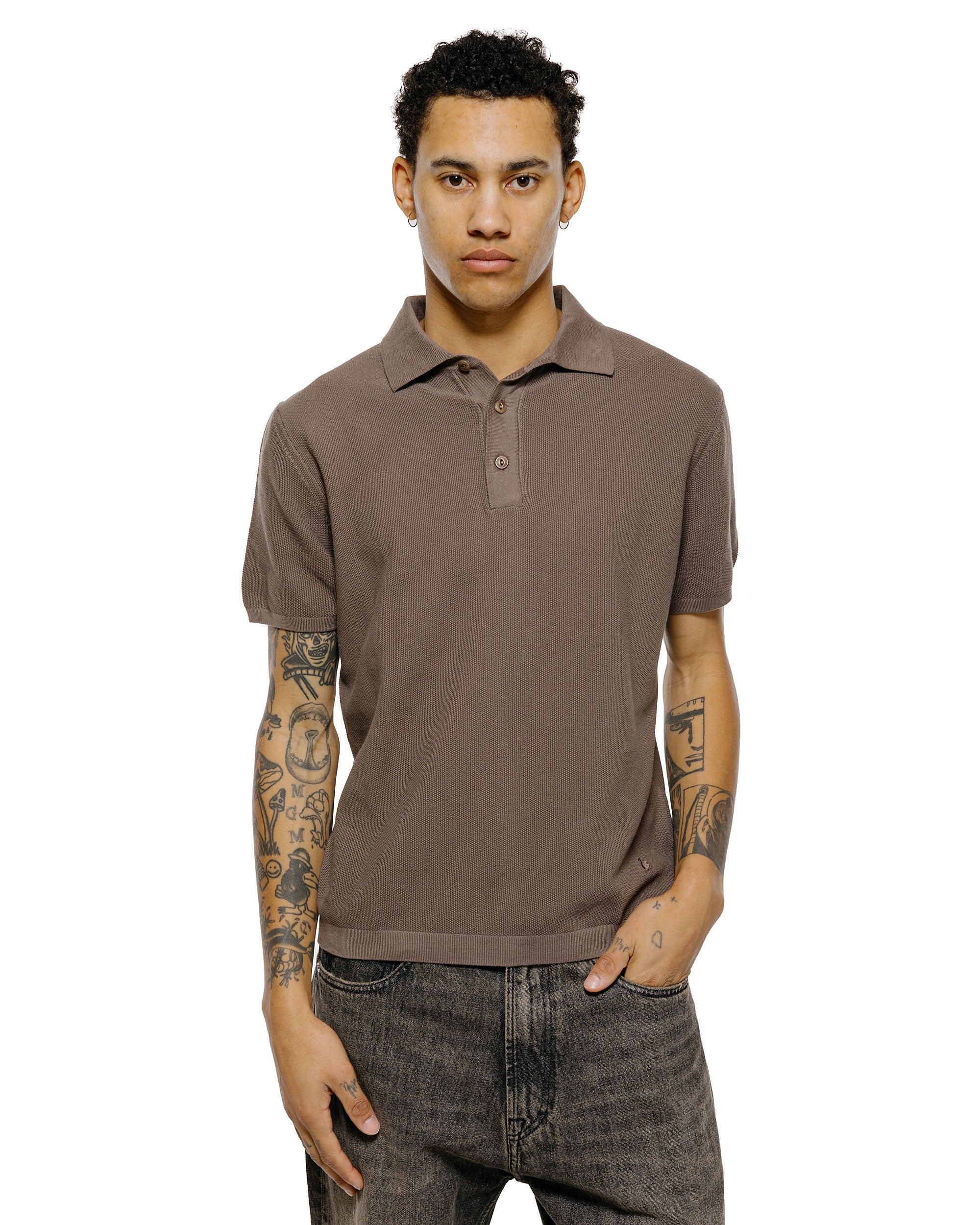 Merz B. Schwanen KPLP02 Knitted Polo Grain - Image 2