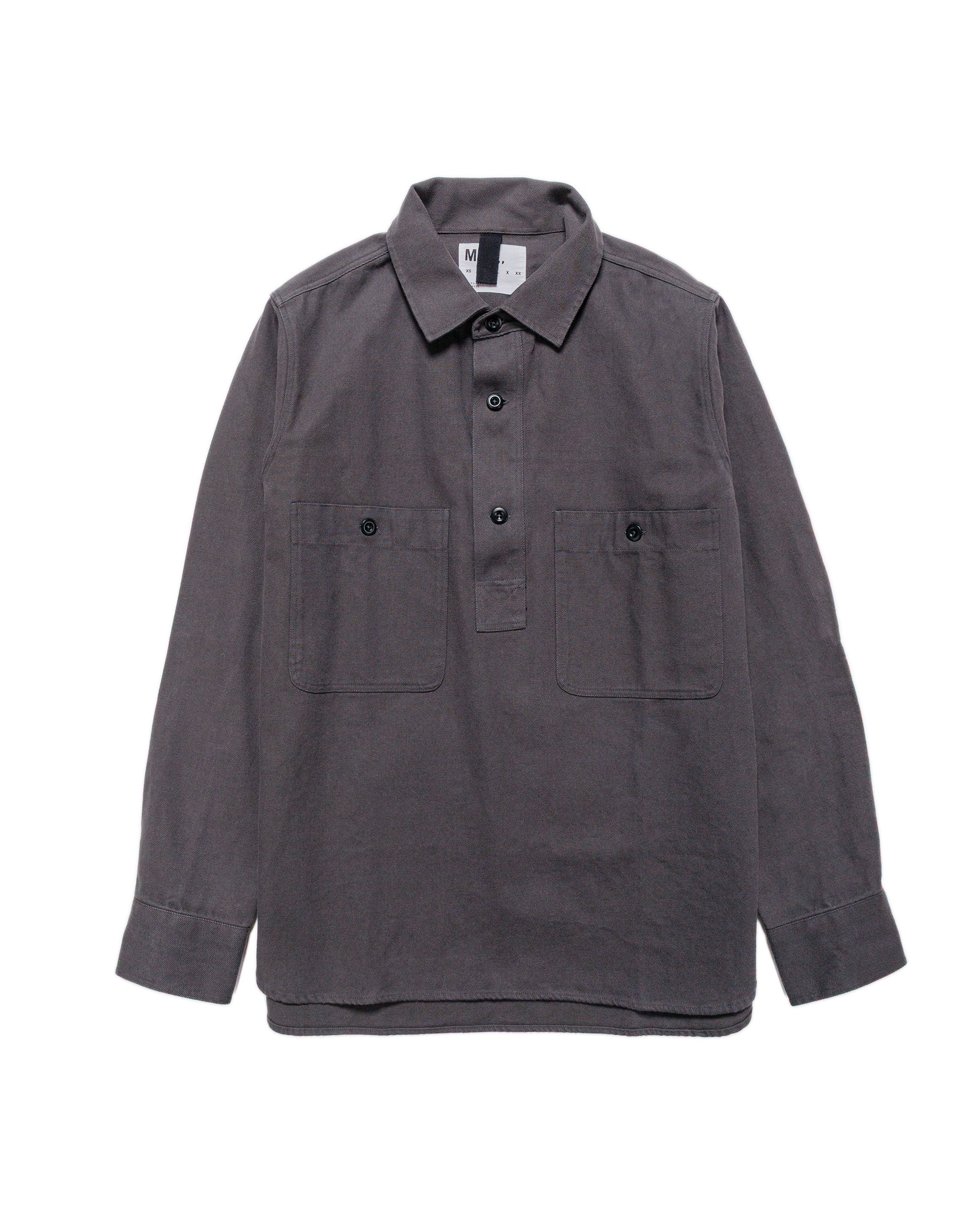 MHL Overhead Shirt Cotton Wool Drill Graphite