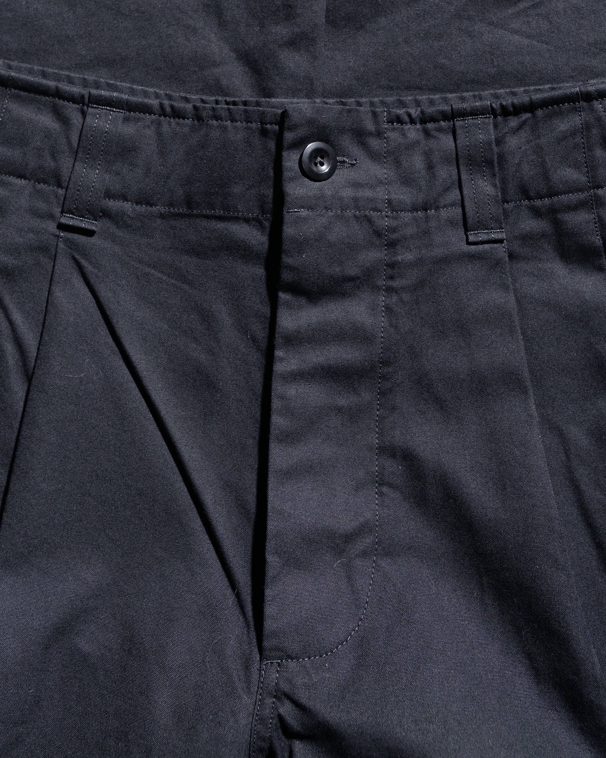 MHL Stitch Pleat Trouser Compact Cotton Canvas Black - Image 5