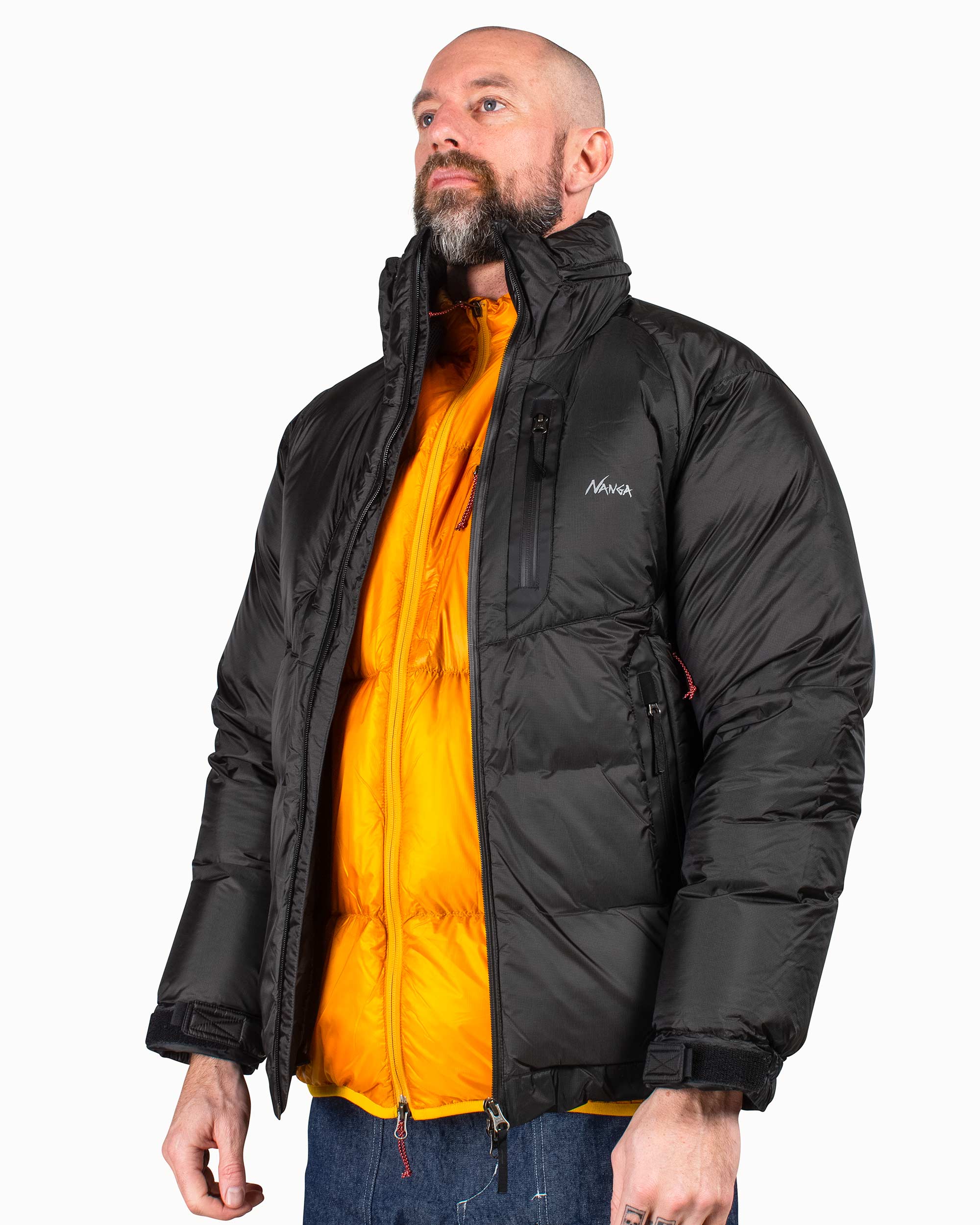 Nanga Aurora Light Stand Collar Down Jacket Black - Image 5