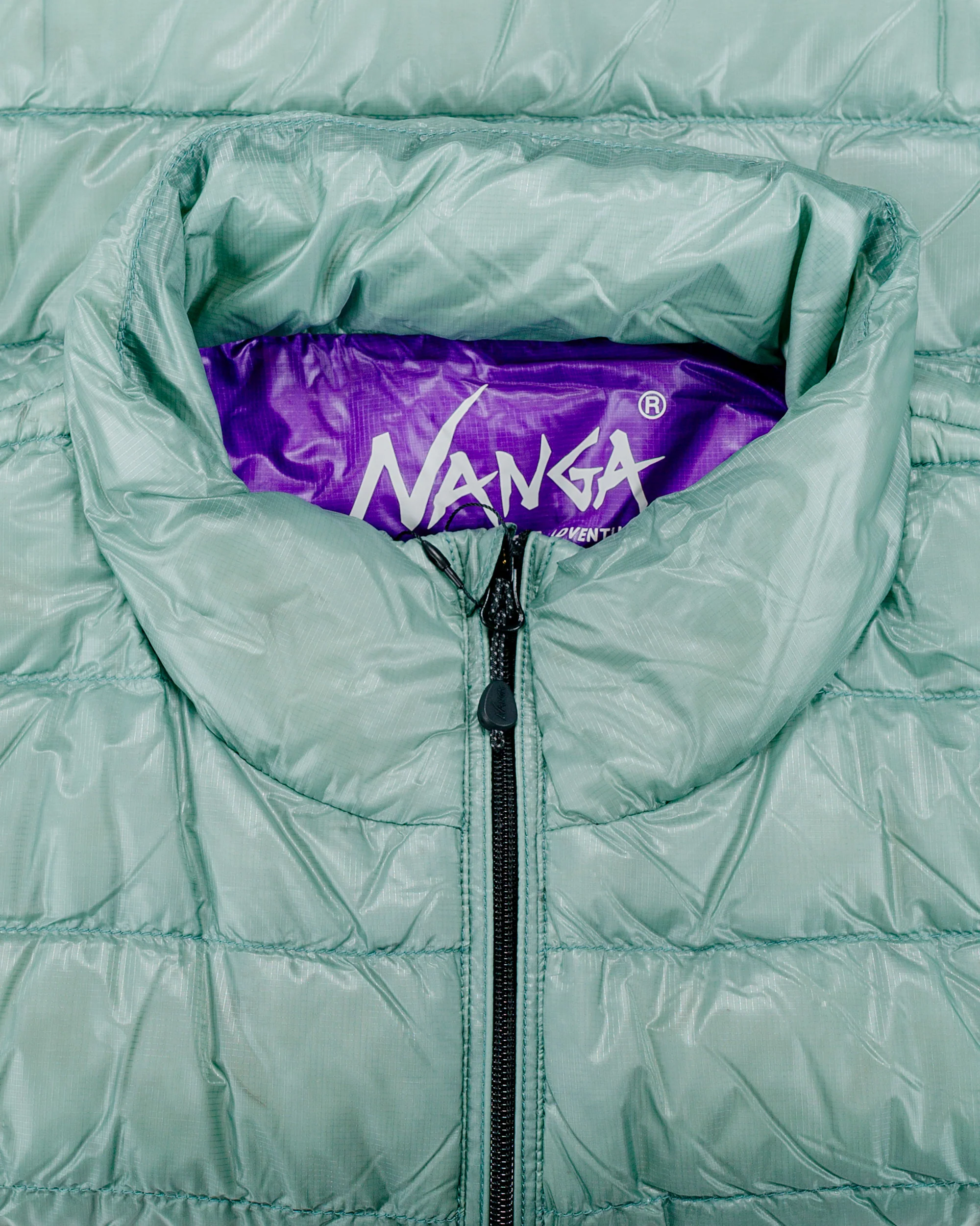 Nanga Ultilight Down Vest Packable Aloe Green - Image 5