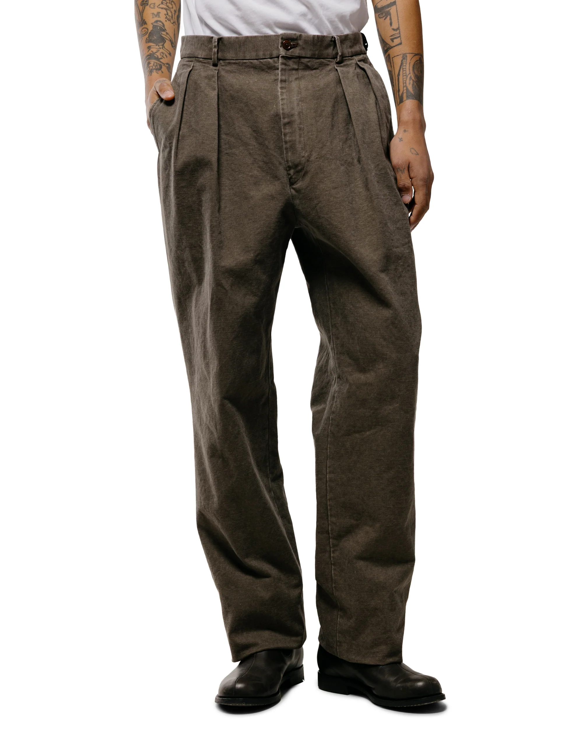 NEAT Vintage Duck Neat Chino Taupe - Image 2