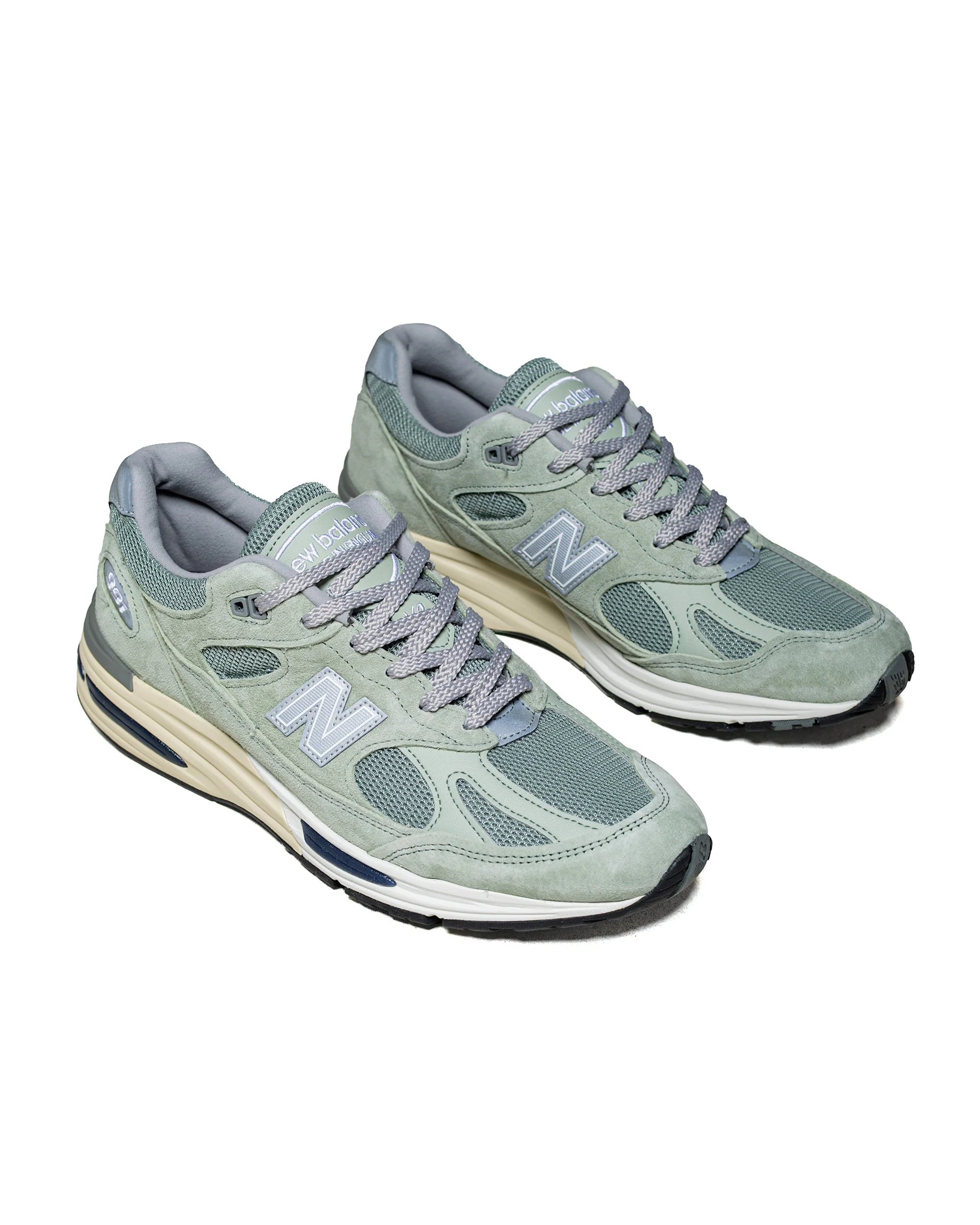 New Balance U991BB2 Sea Grass/Silver - Image 2