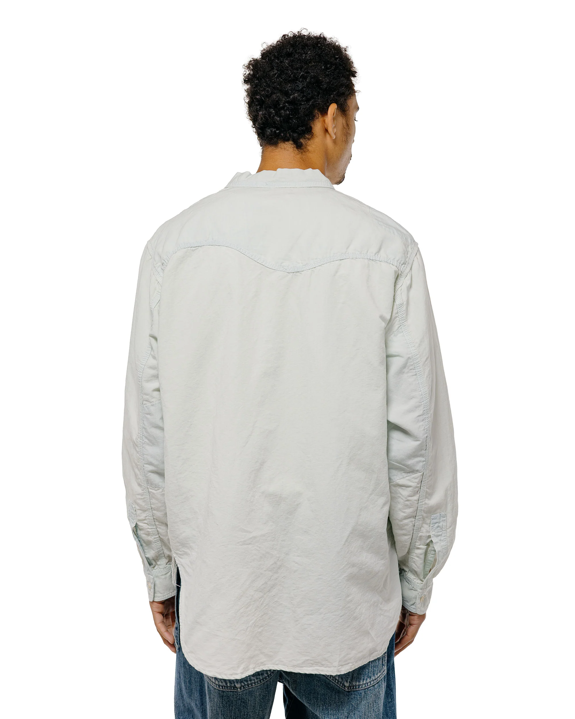 NICENESS Elmes Articulated Shirt Ice Blue - Image 4