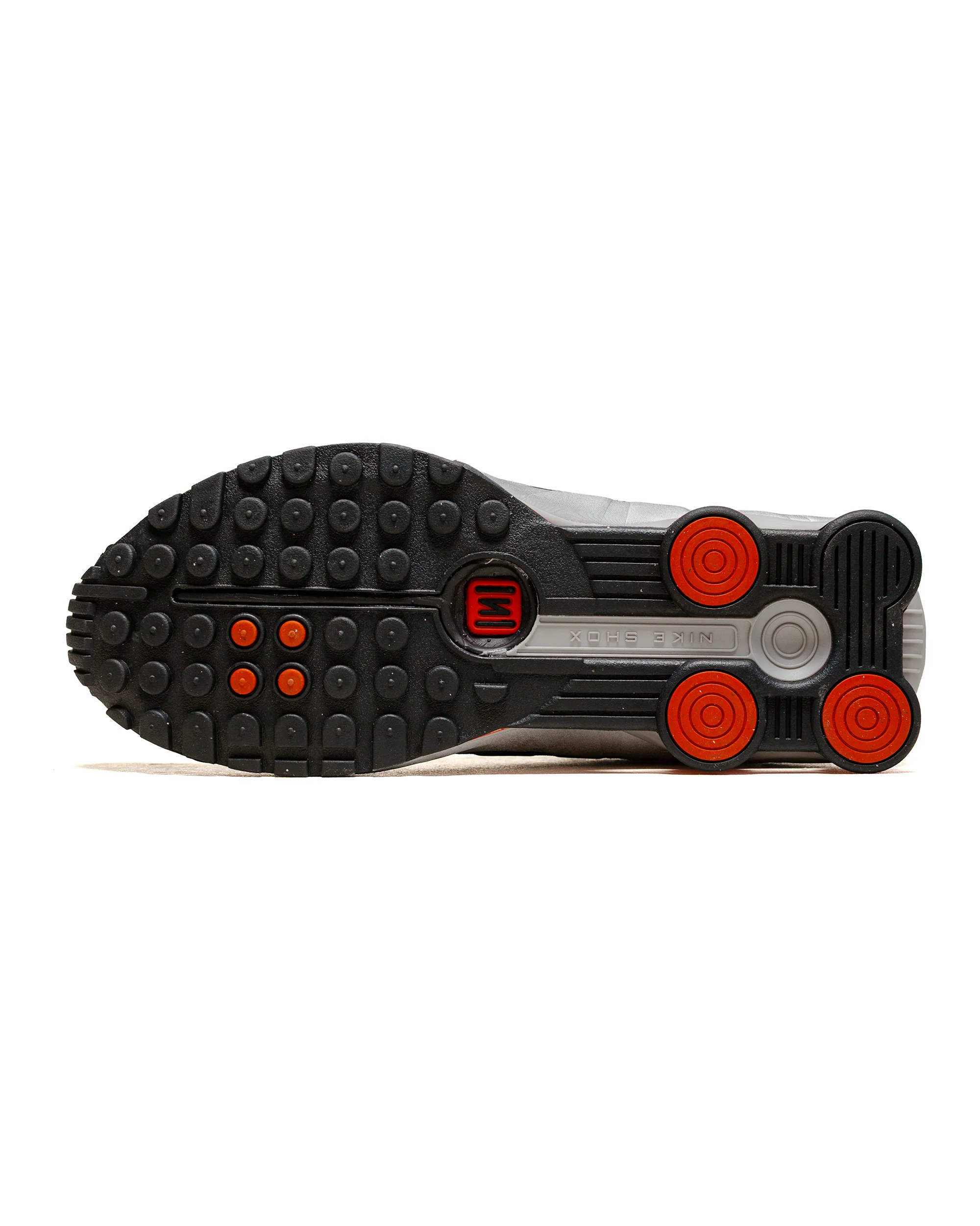 Nike Shox R4 Metallic Silver/Red - Image 5