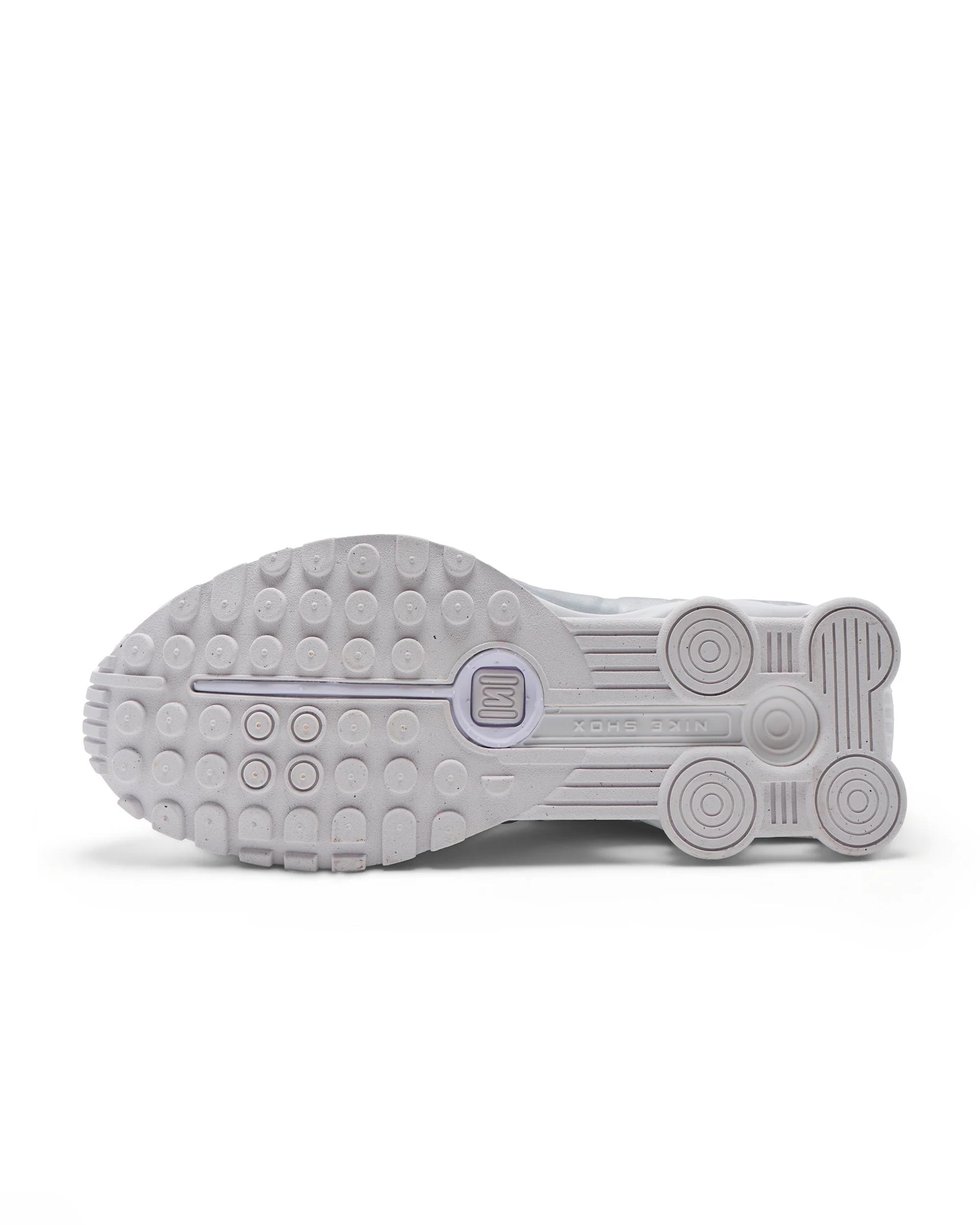 Nike Shox R4 White/Metallic Silver - Image 5