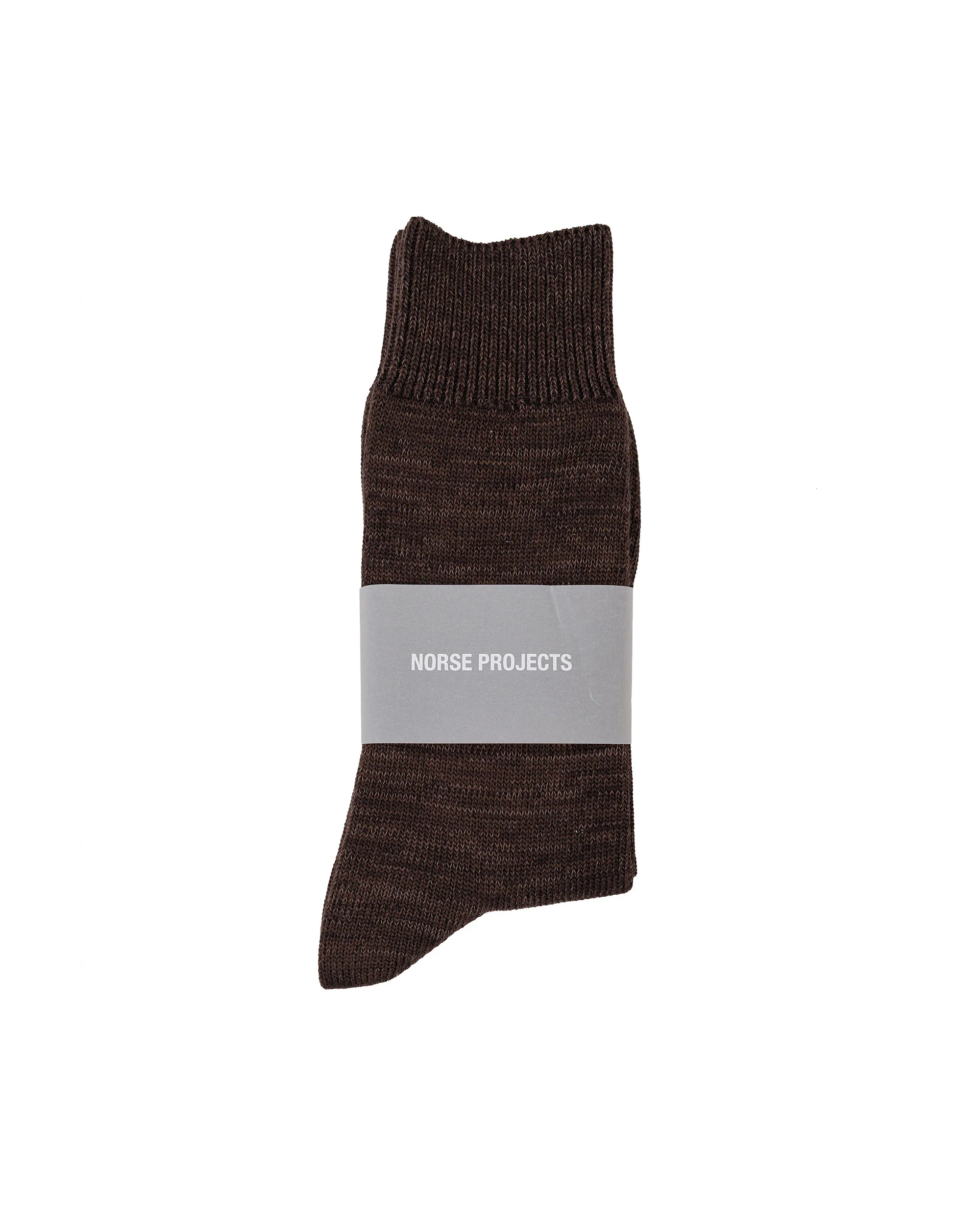 Norse Projects Bykle Heavy Cotton Twist Sock Delicioso Brown
