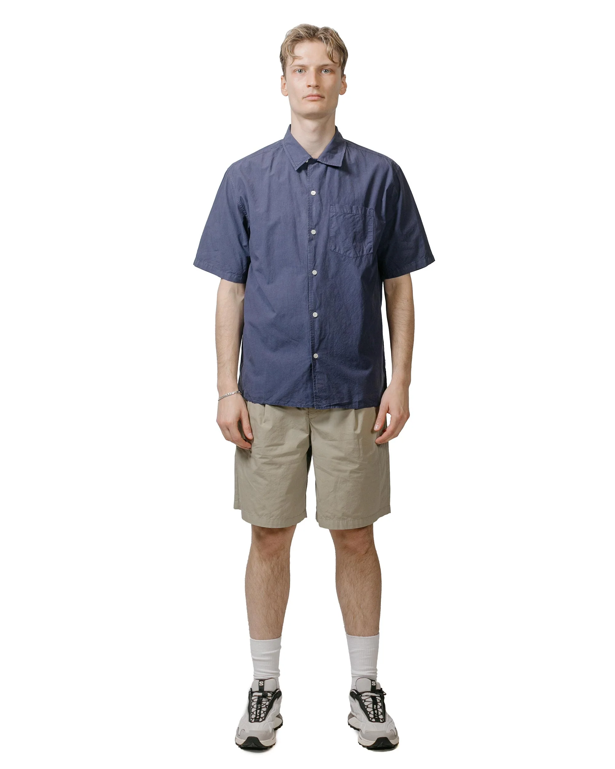 Norse Projects Carsten Cotton Tencel Calcite Blue - Image 4
