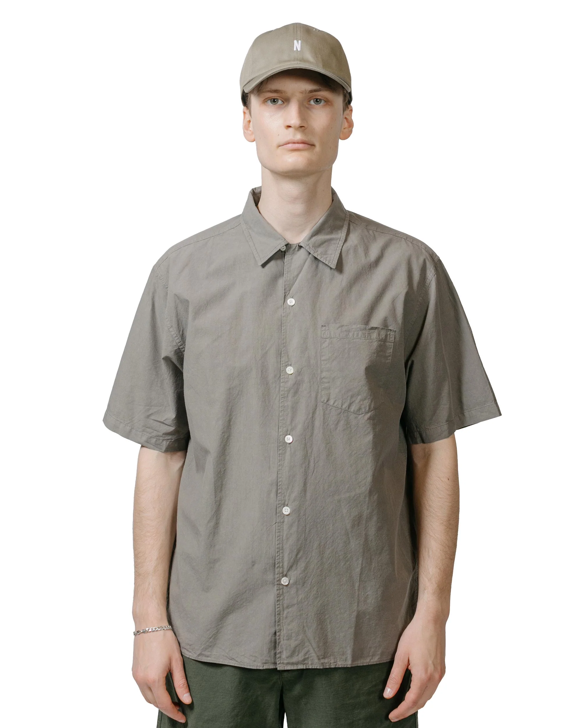 Norse Projects Carsten Cotton Tencel Mid Khaki - Image 2