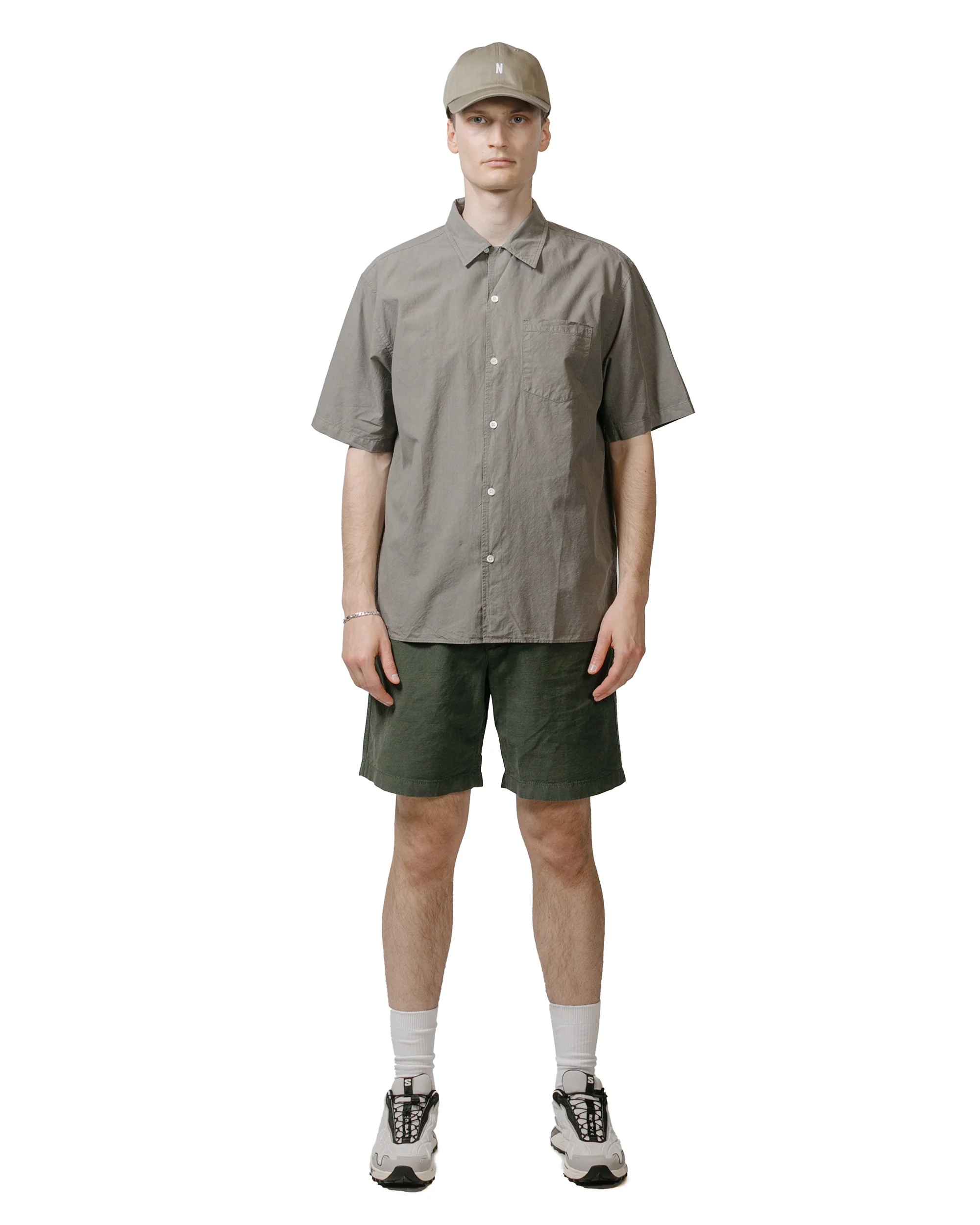 Norse Projects Carsten Cotton Tencel Mid Khaki - Image 4