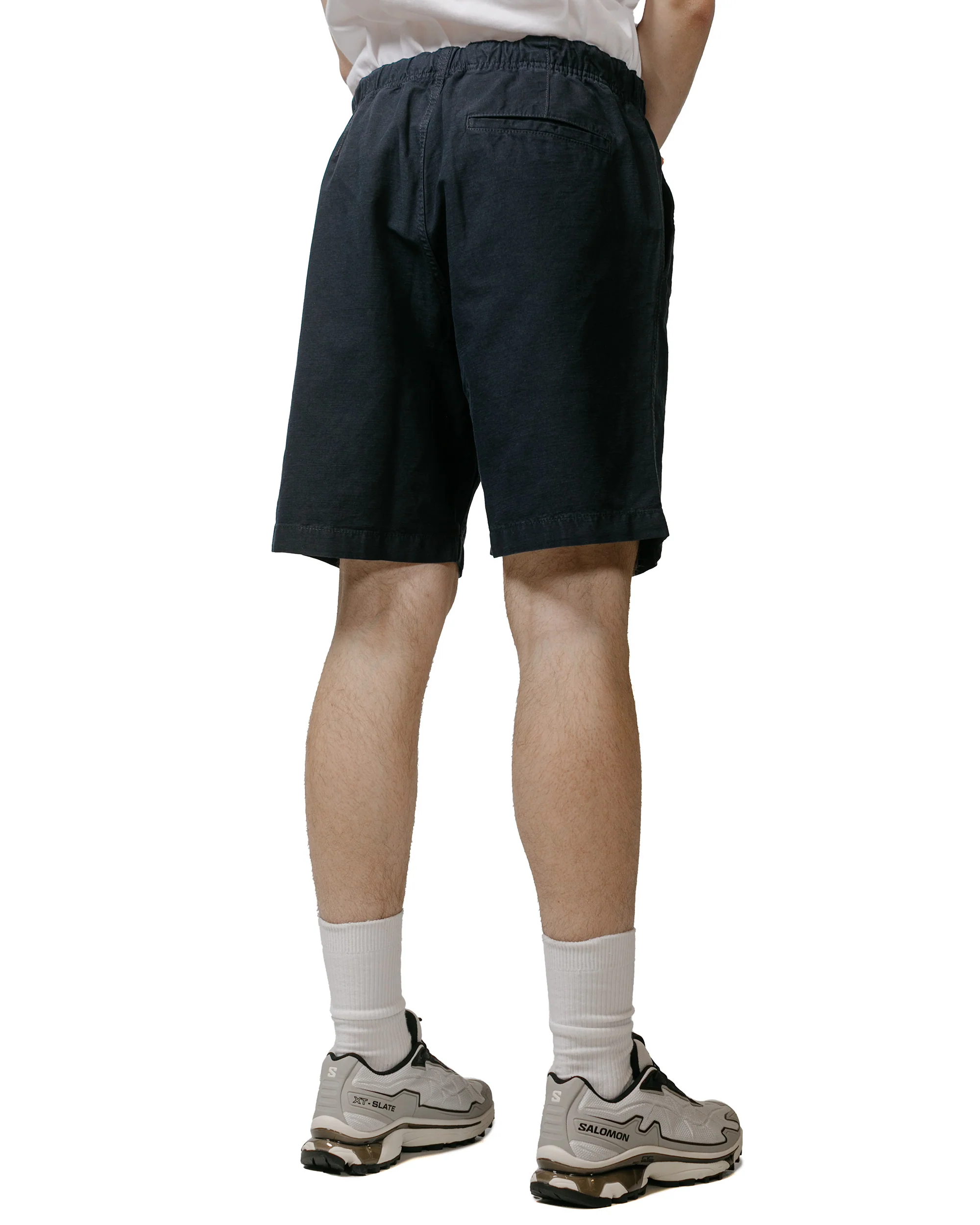 Norse Projects Ezra Relaxed Cotton Linen Short Dark Navy - Image 3