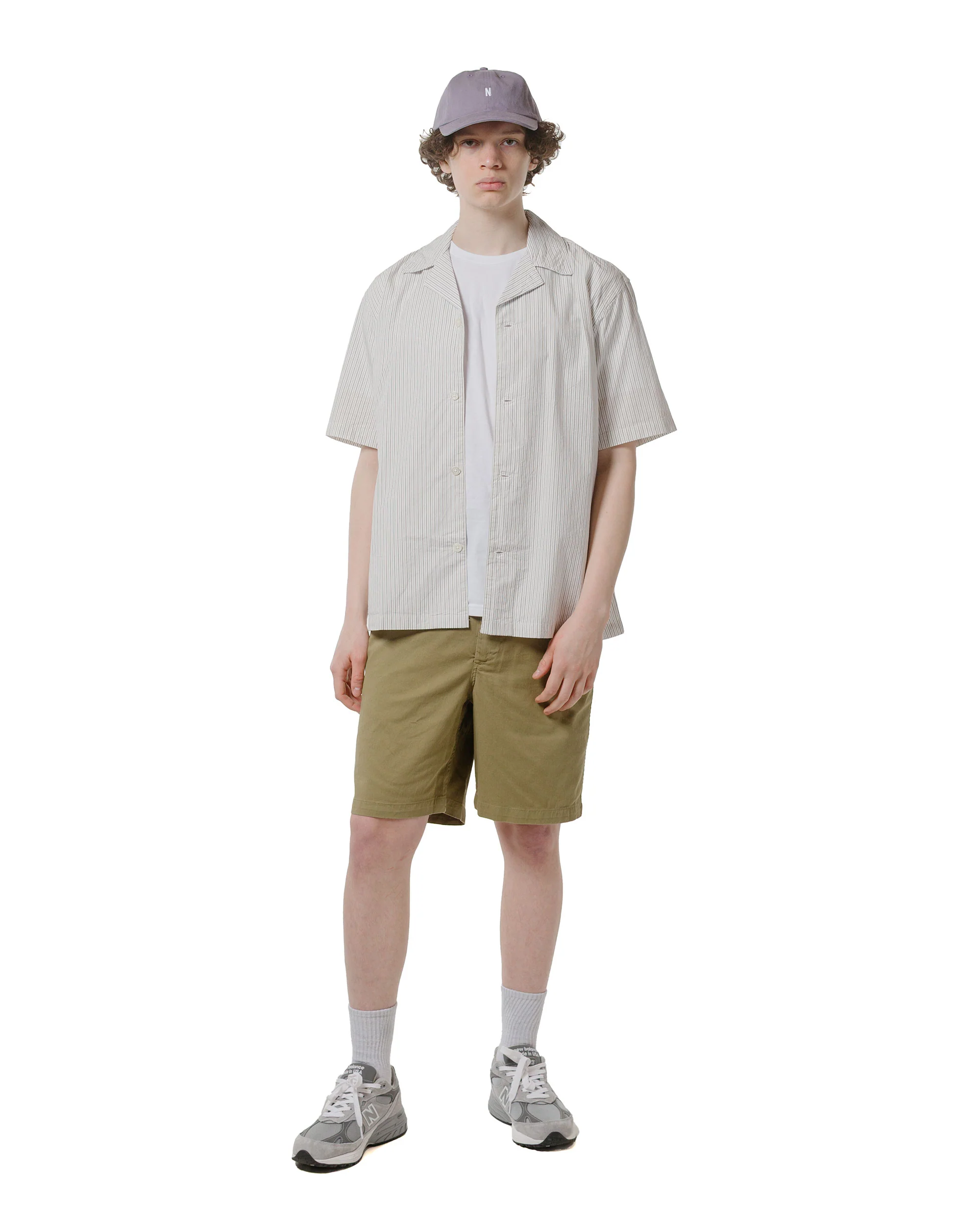 Norse Projects Ezra Stretch Twill Shorts Moss Green - Image 4