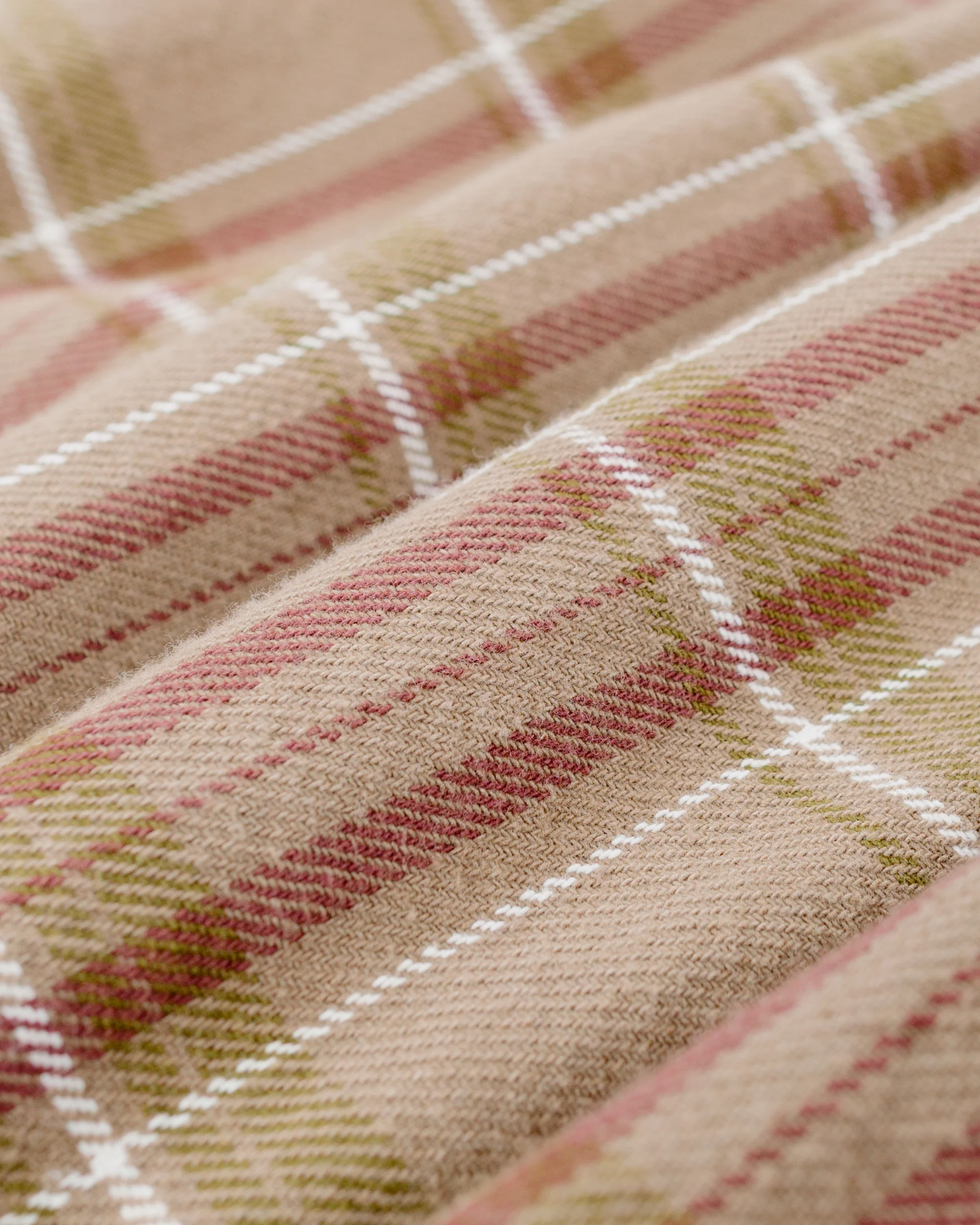 Norse Projects Hjalmer Heavy Twill Check Overshirt Walnut - Image 6