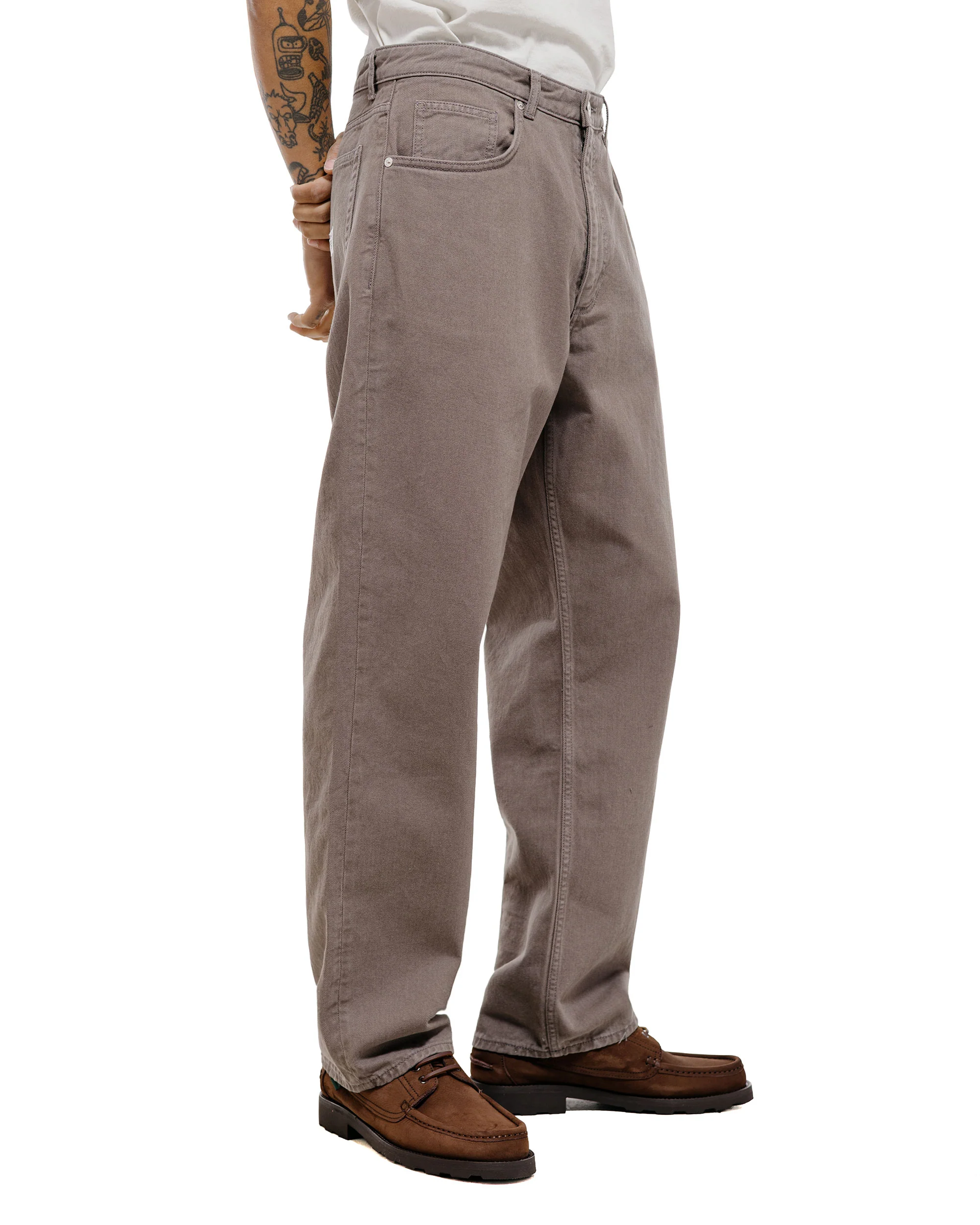 Norse Projects Lost & Found Korshavn Relaxed 5 Pocket Magnet Grey - Image 5