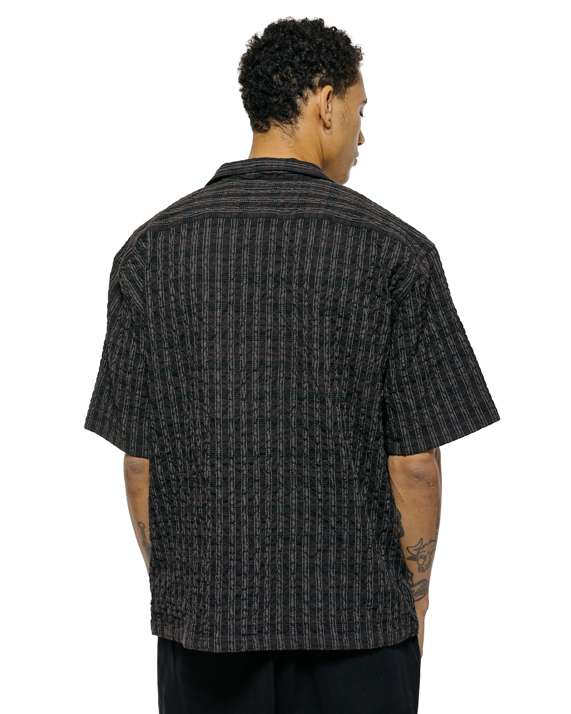 Norse Projects Mols Check SS Camp Shirt Delicioso Brown - Image 3
