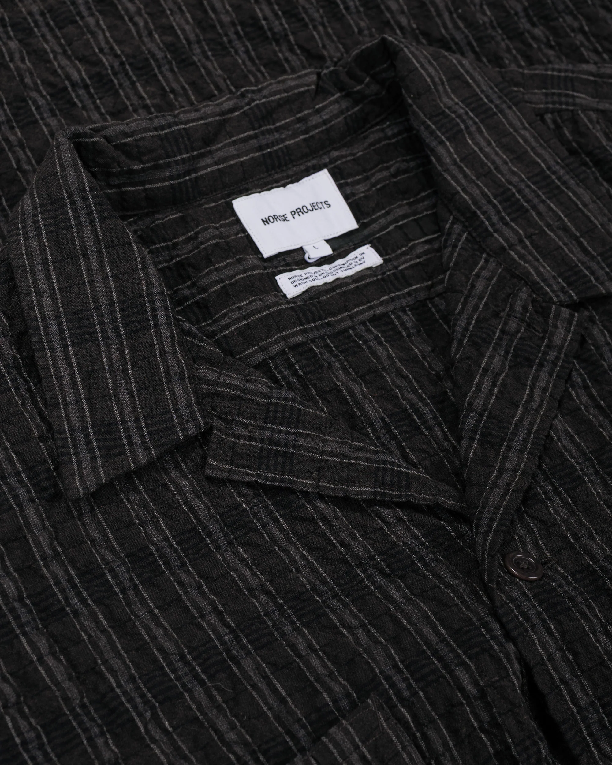 Norse Projects Mols Check SS Camp Shirt Delicioso Brown - Image 5