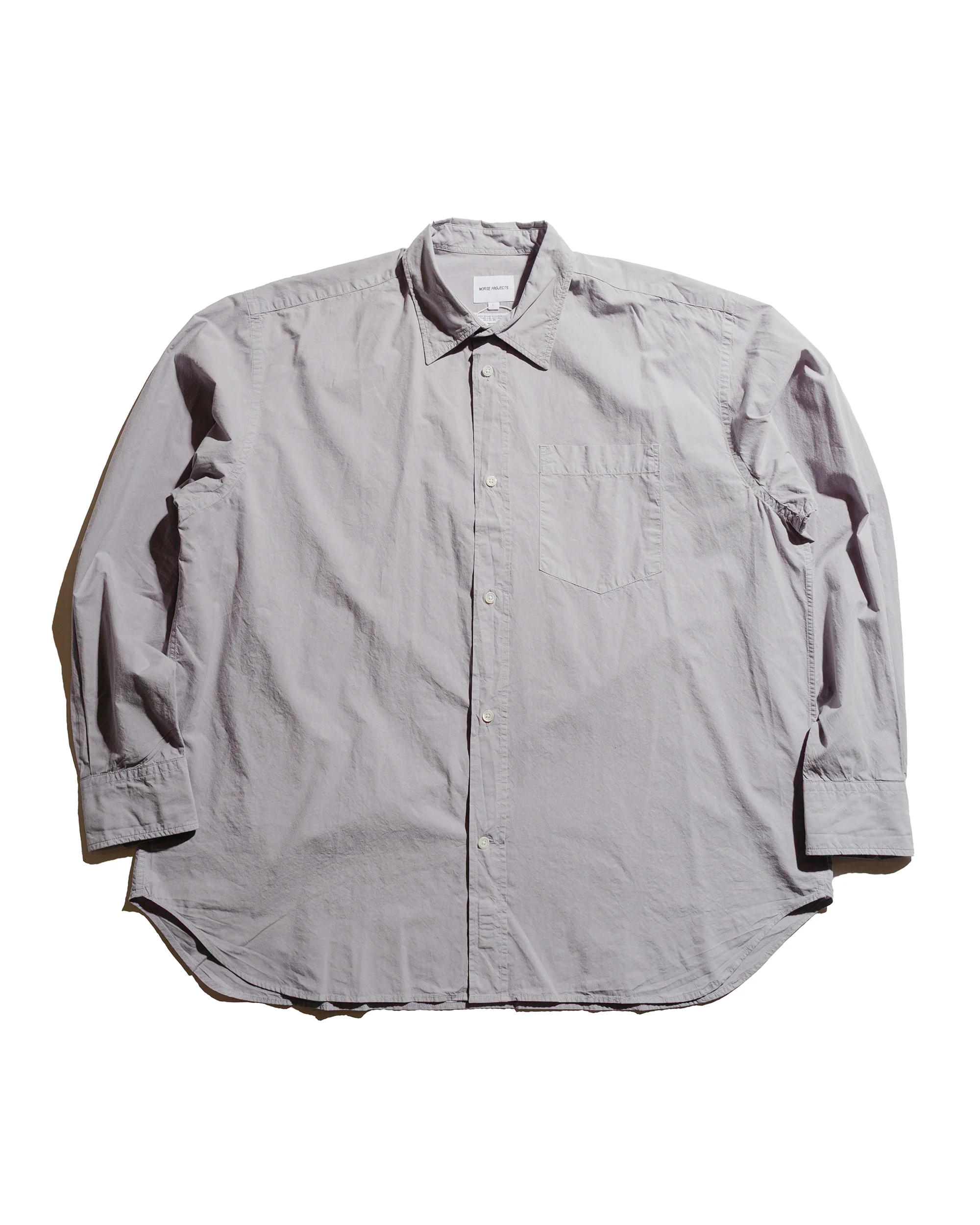 Norse Projects Ole Cotton Tencel Shirt Crocus Purple